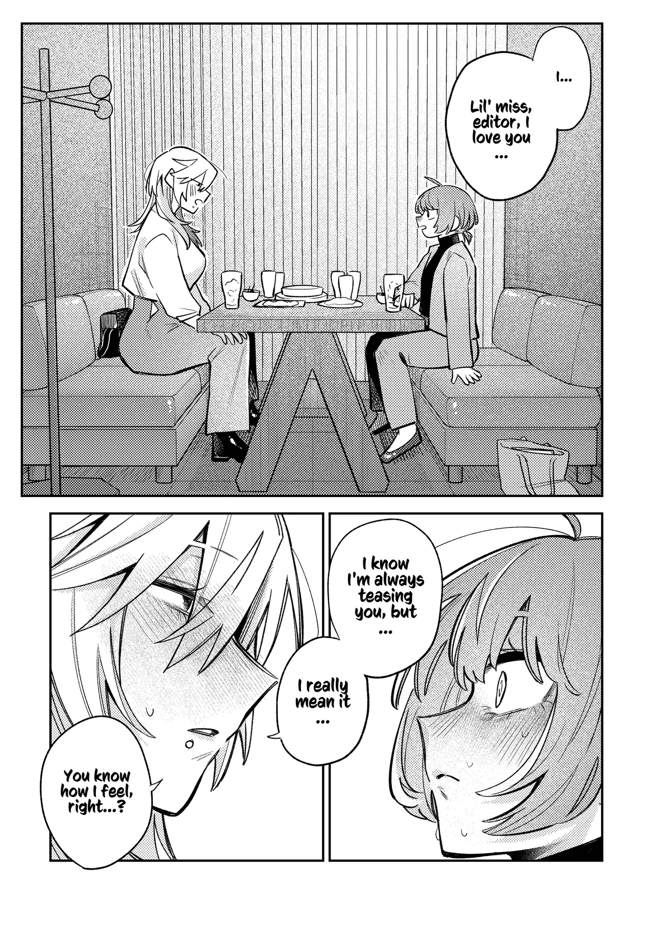 [Dozuke Taira Yuri Teikoku (Suzuo)]Urekko Mangaka-san to Shigodeki Henshuu-san | Popular Manga Artist and Work Adept Editor[English] [Kusanuu] [Digital] Page 17