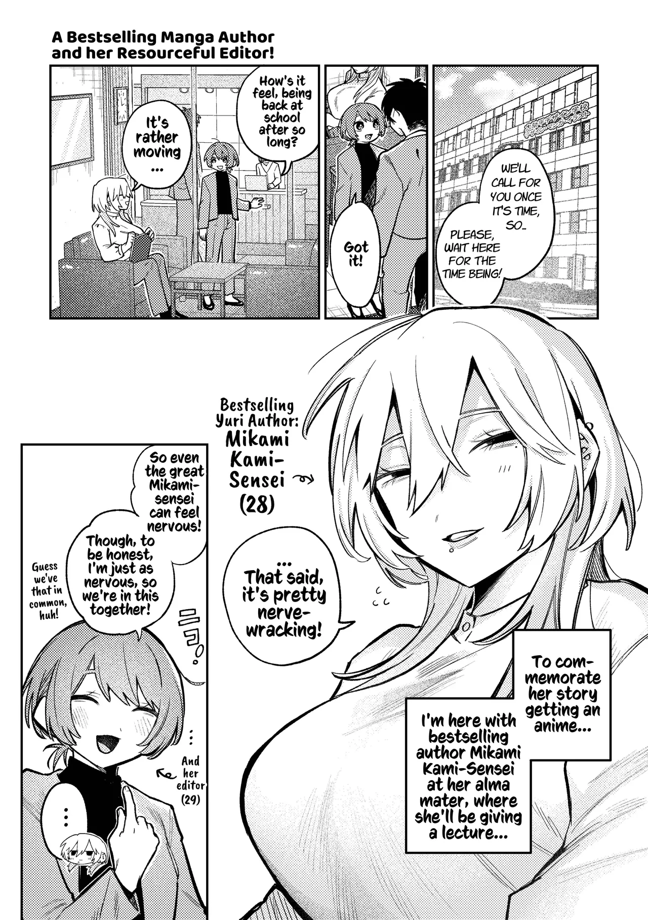 [Dozuke Taira Yuri Teikoku (Suzuo)]Urekko Mangaka-san to Shigodeki Henshuu-san | Popular Manga Artist and Work Adept Editor[English] [Kusanuu] [Digital] Page 3