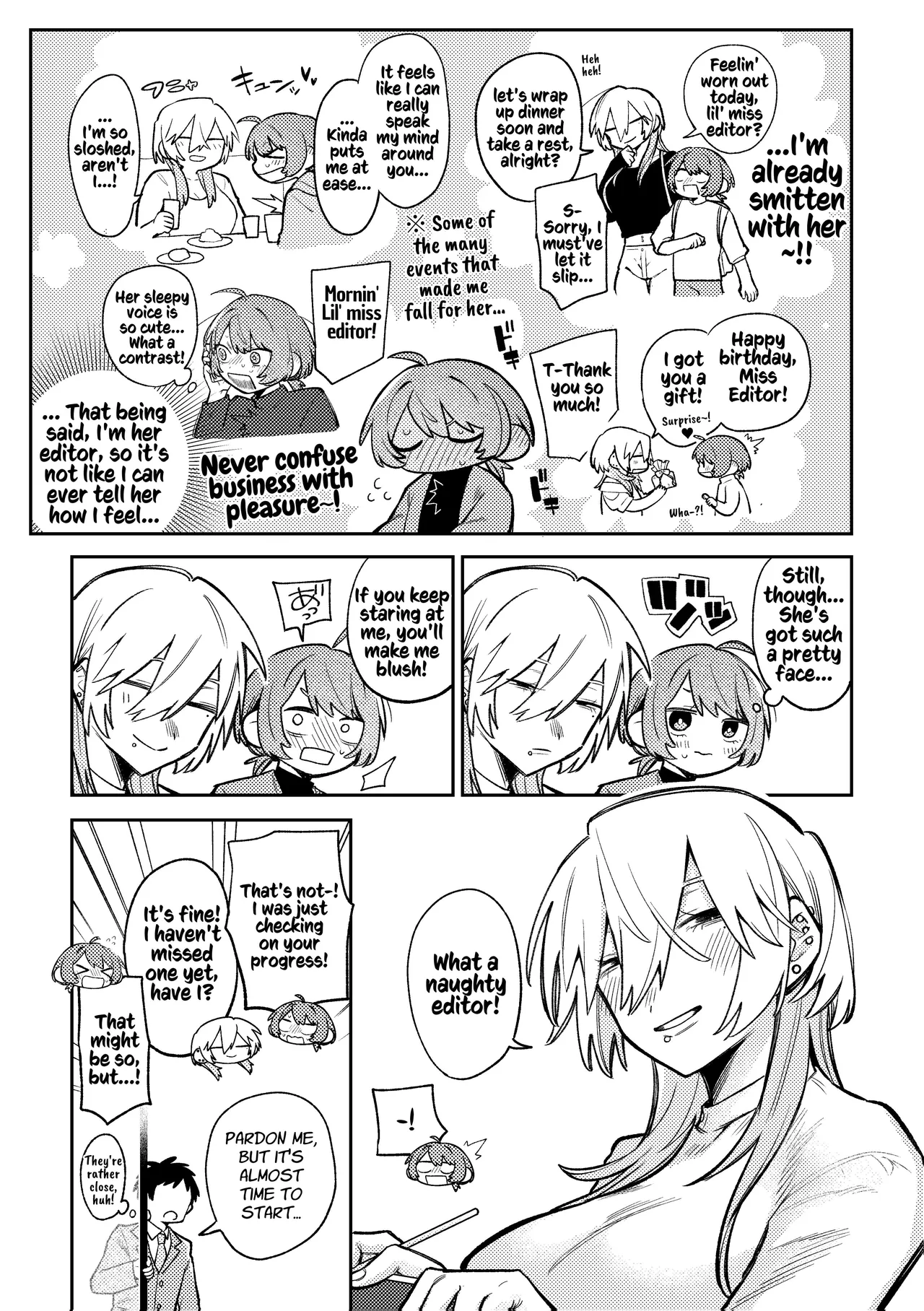 [Dozuke Taira Yuri Teikoku (Suzuo)]Urekko Mangaka-san to Shigodeki Henshuu-san | Popular Manga Artist and Work Adept Editor[English] [Kusanuu] [Digital] Page 5