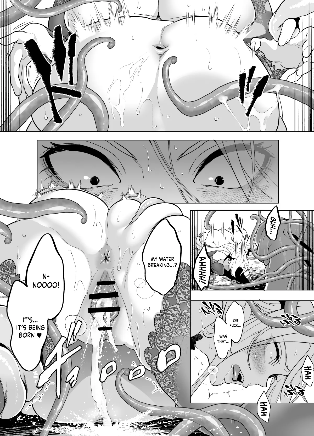 [Miyahara Ayumu]Shokushu Kan Haramase de Takabisha Succubus o Wakaraseru! | Haughty Succubus Gets Put In Her Place By Being Knocked Up With Tentacles![English] [Kinsei Translations] Page 23