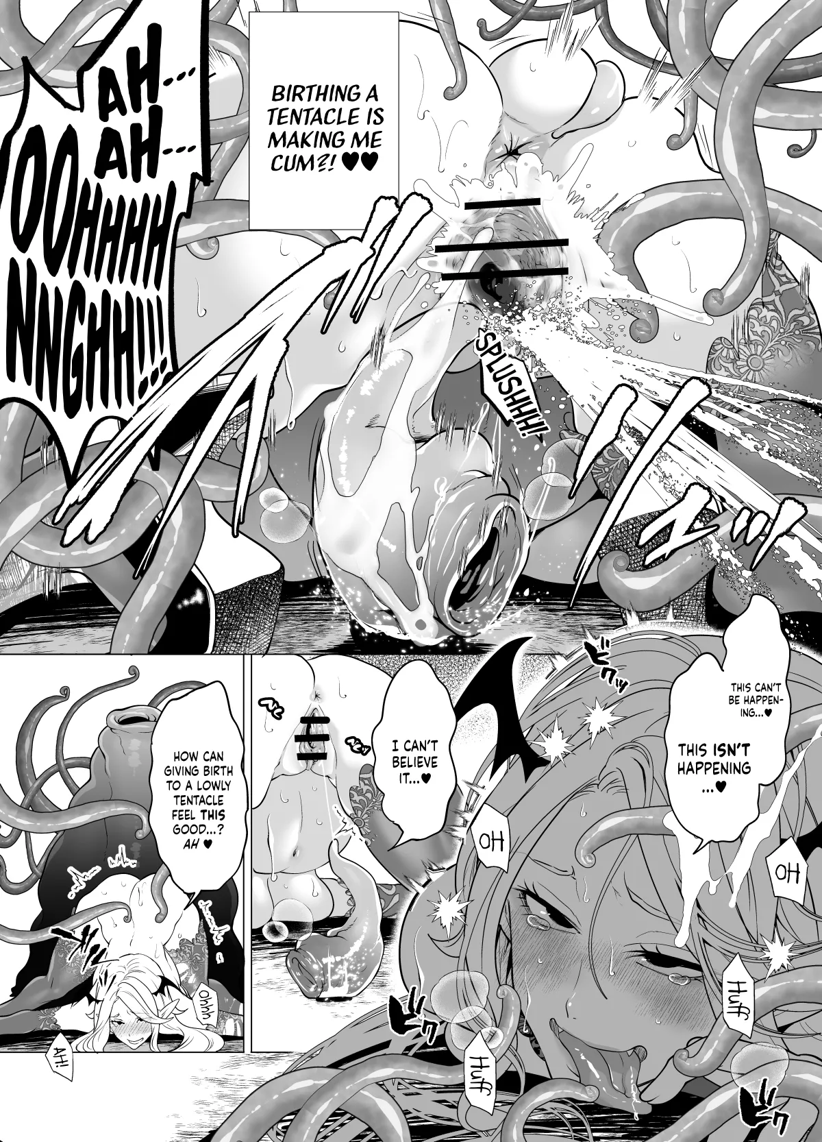 [Miyahara Ayumu]Shokushu Kan Haramase de Takabisha Succubus o Wakaraseru! | Haughty Succubus Gets Put In Her Place By Being Knocked Up With Tentacles![English] [Kinsei Translations] Page 25