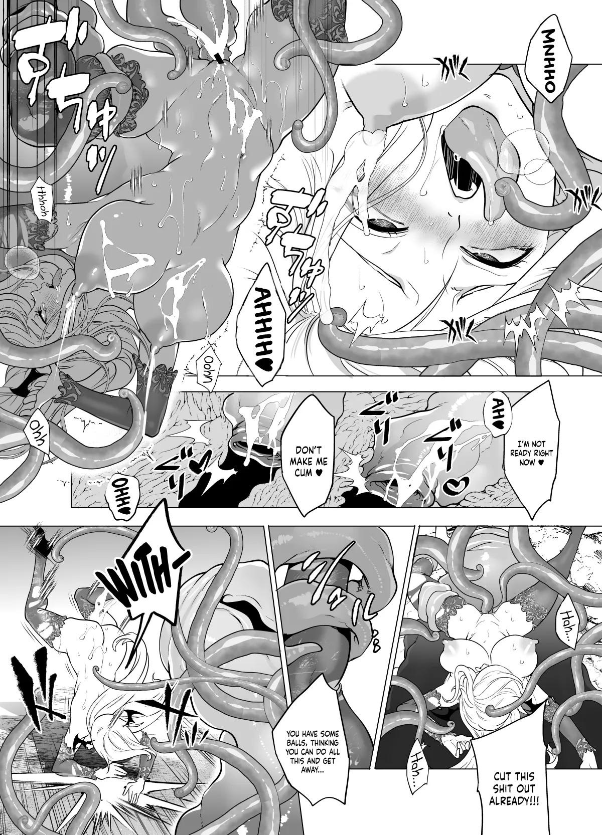 [Miyahara Ayumu]Shokushu Kan Haramase de Takabisha Succubus o Wakaraseru! | Haughty Succubus Gets Put In Her Place By Being Knocked Up With Tentacles![English] [Kinsei Translations] Page 42