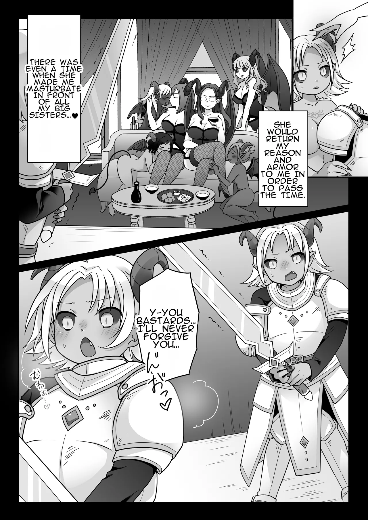[Zakuro Saihouten (Kuratsuka Riko)]Elite Kishi no Daraku TS ~Otoko ni Modoretanoni Futatabi TS Succubus Ochi shichau Kishi-sama~ | The Fallen Elite Knight: TS ~The Knight Who Returned to Being a Man, Only to Fall Again as a TS Succubus~[English] Page 20
