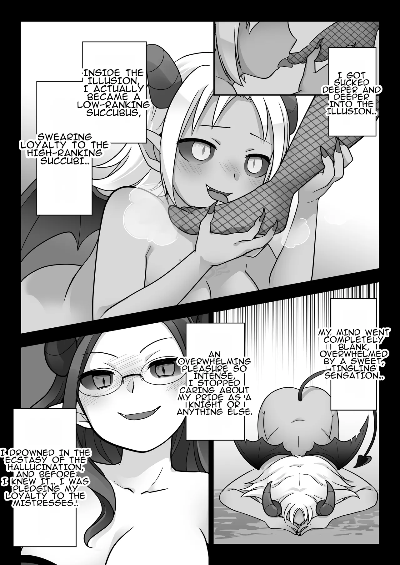 [Zakuro Saihouten (Kuratsuka Riko)]Elite Kishi no Daraku TS ~Otoko ni Modoretanoni Futatabi TS Succubus Ochi shichau Kishi-sama~ | The Fallen Elite Knight: TS ~The Knight Who Returned to Being a Man, Only to Fall Again as a TS Succubus~[English] Page 8