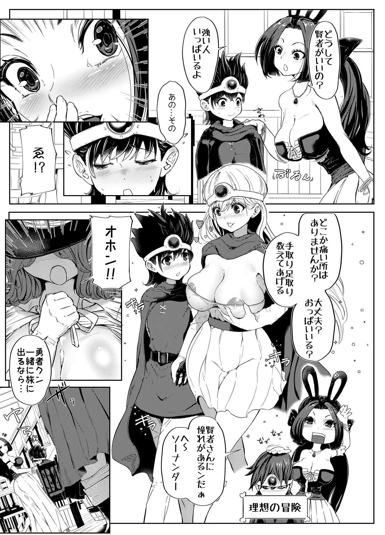 [ぱらびょ屋こねこ (ぱらびょ、こねこ)]DQ3でHな仲間たち ずっと賢者タイム Page 5