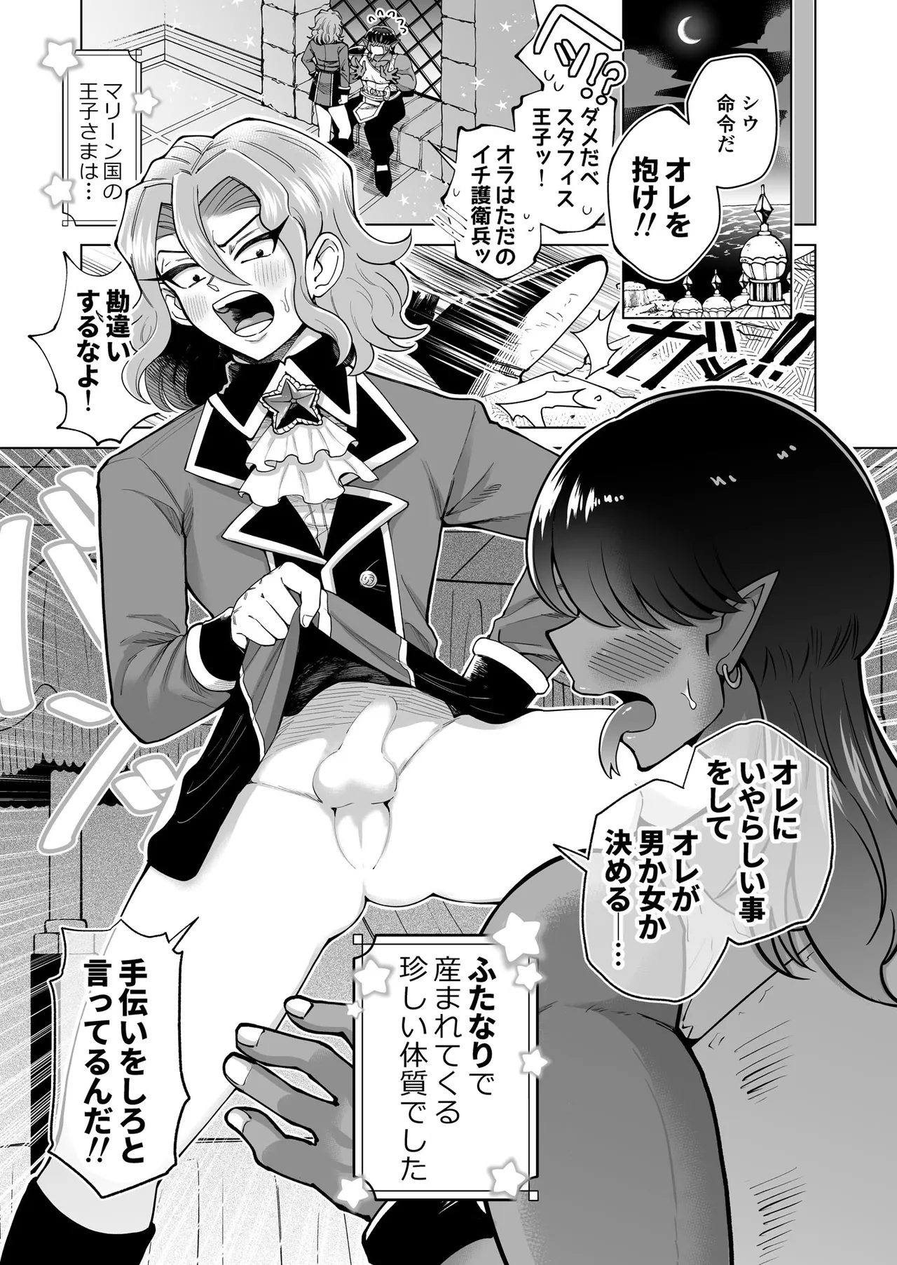 [はかいてきひび( 餅野まんまる)]男ふたなり王子さまは抱かれたい！！ Page 2