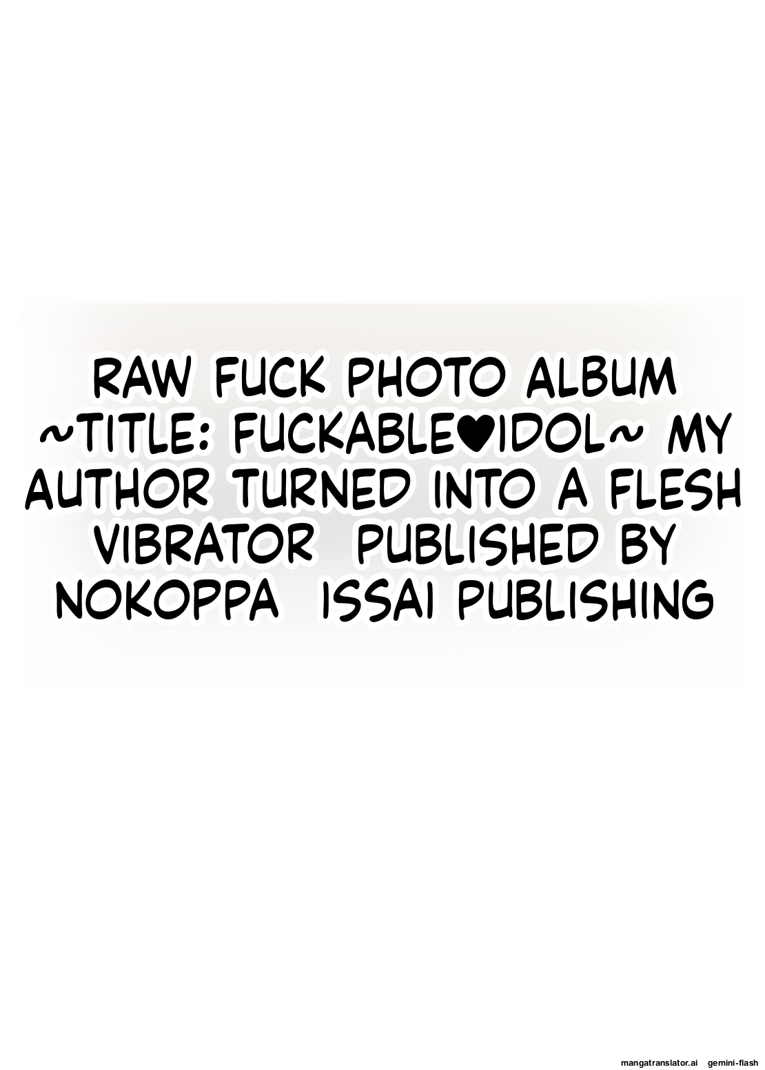 [Nokoppa]Yarechau Idol ~Niku Vibe to Kashita Boku no Namahame Inkou Album~(English MTL) Page 37