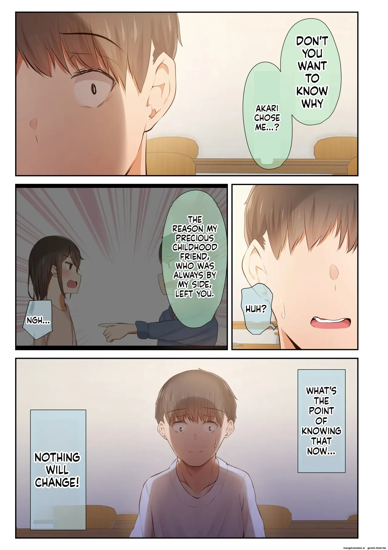 [Ubuo]Otoko Tomodachi no Youna Ore no Osananajimi ga, Yarichin ni Yotte Mesu ni Saserareru Hanashi. 1-3(MTL) Page 212