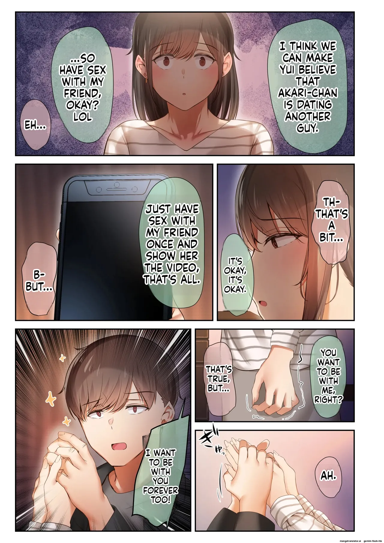 [Ubuo]Otoko Tomodachi no Youna Ore no Osananajimi ga, Yarichin ni Yotte Mesu ni Saserareru Hanashi. 1-3(MTL) Page 246
