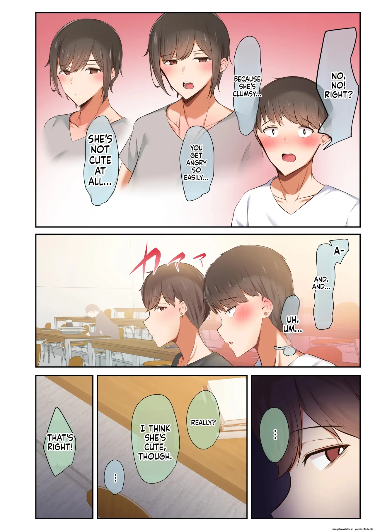 [Ubuo]Otoko Tomodachi no Youna Ore no Osananajimi ga, Yarichin ni Yotte Mesu ni Saserareru Hanashi. 1-3(MTL) Page 9