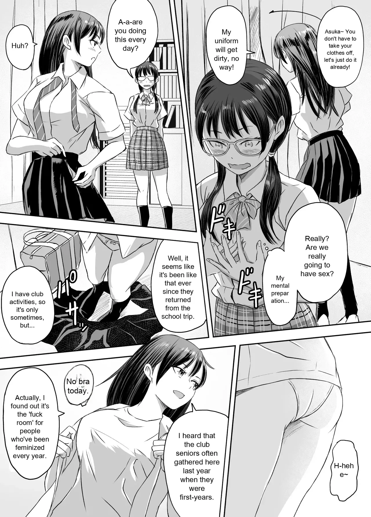 [Meganeko]Joshi Kousei ni Natta Mama Tanoshimu Gakuen Seikatsu | Enjoying School Life While Remaining a High School Girl[English] Page 13