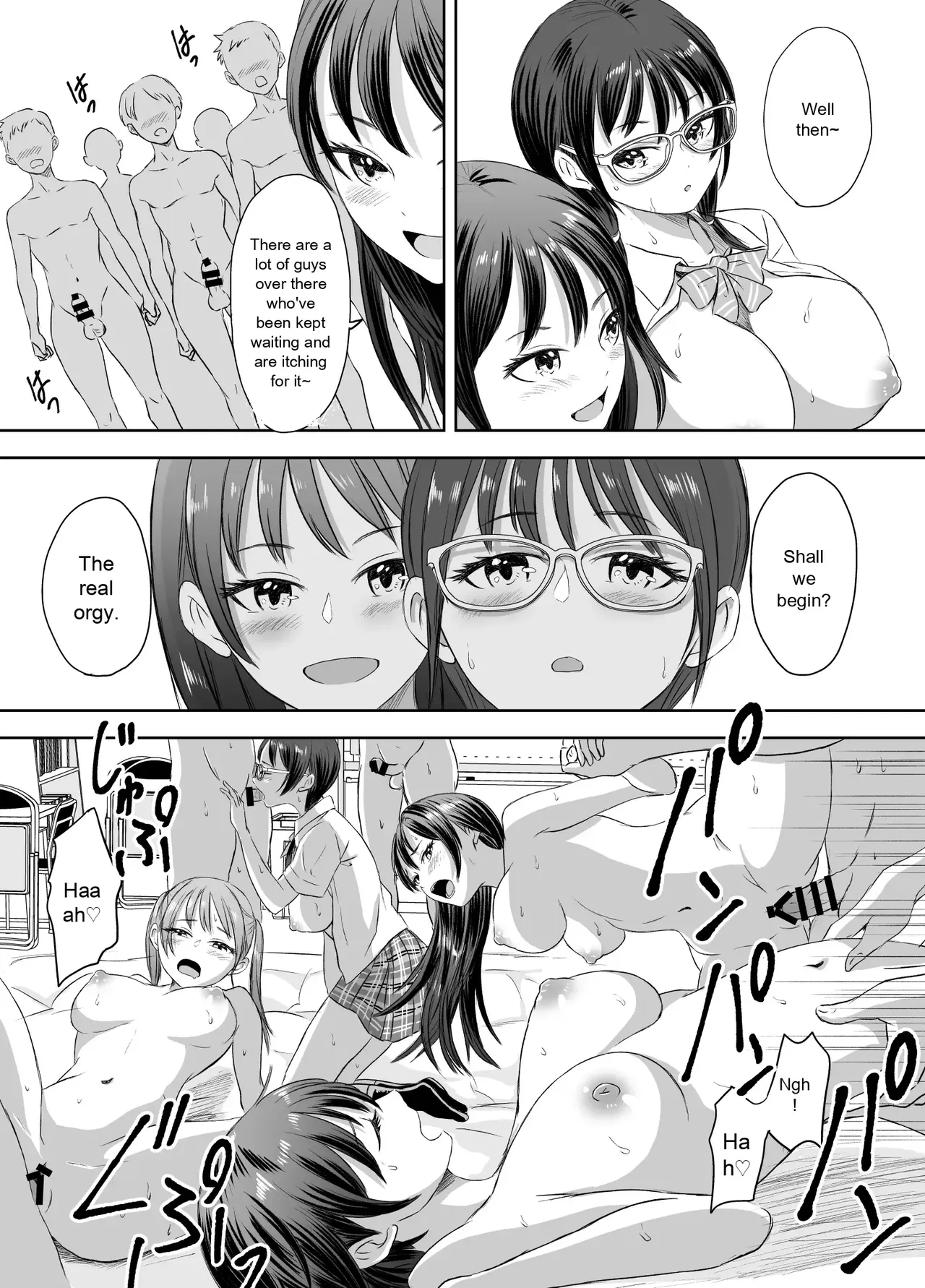 [Meganeko]Joshi Kousei ni Natta Mama Tanoshimu Gakuen Seikatsu | Enjoying School Life While Remaining a High School Girl[English] Page 26