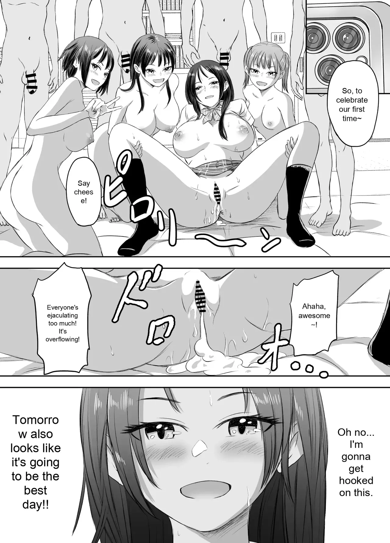 [Meganeko]Joshi Kousei ni Natta Mama Tanoshimu Gakuen Seikatsu | Enjoying School Life While Remaining a High School Girl[English] Page 34