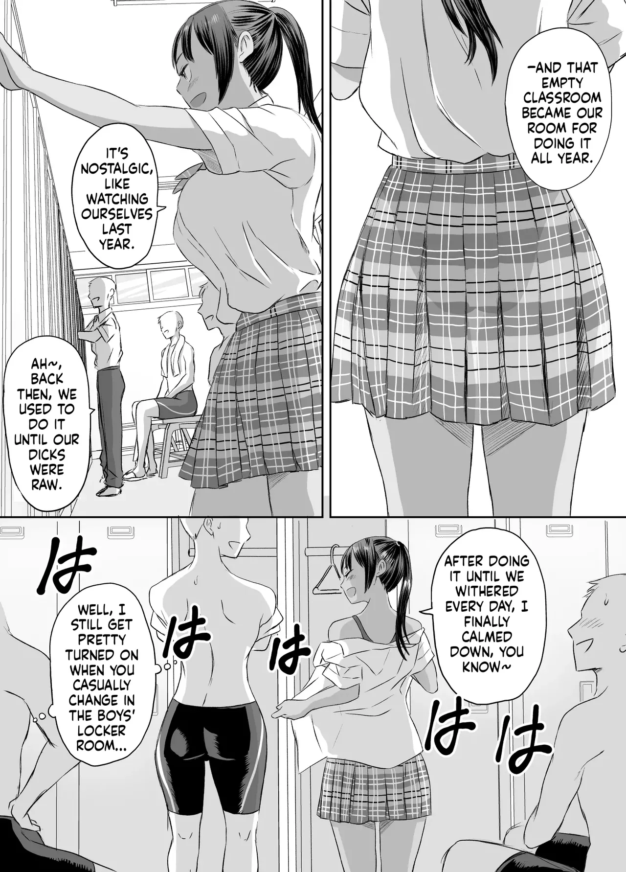 [Meganeko]Joshi Kousei ni Natta Mama Tanoshimu Gakuen Seikatsu | Enjoying School Life While Remaining a High School Girl[English] Page 36
