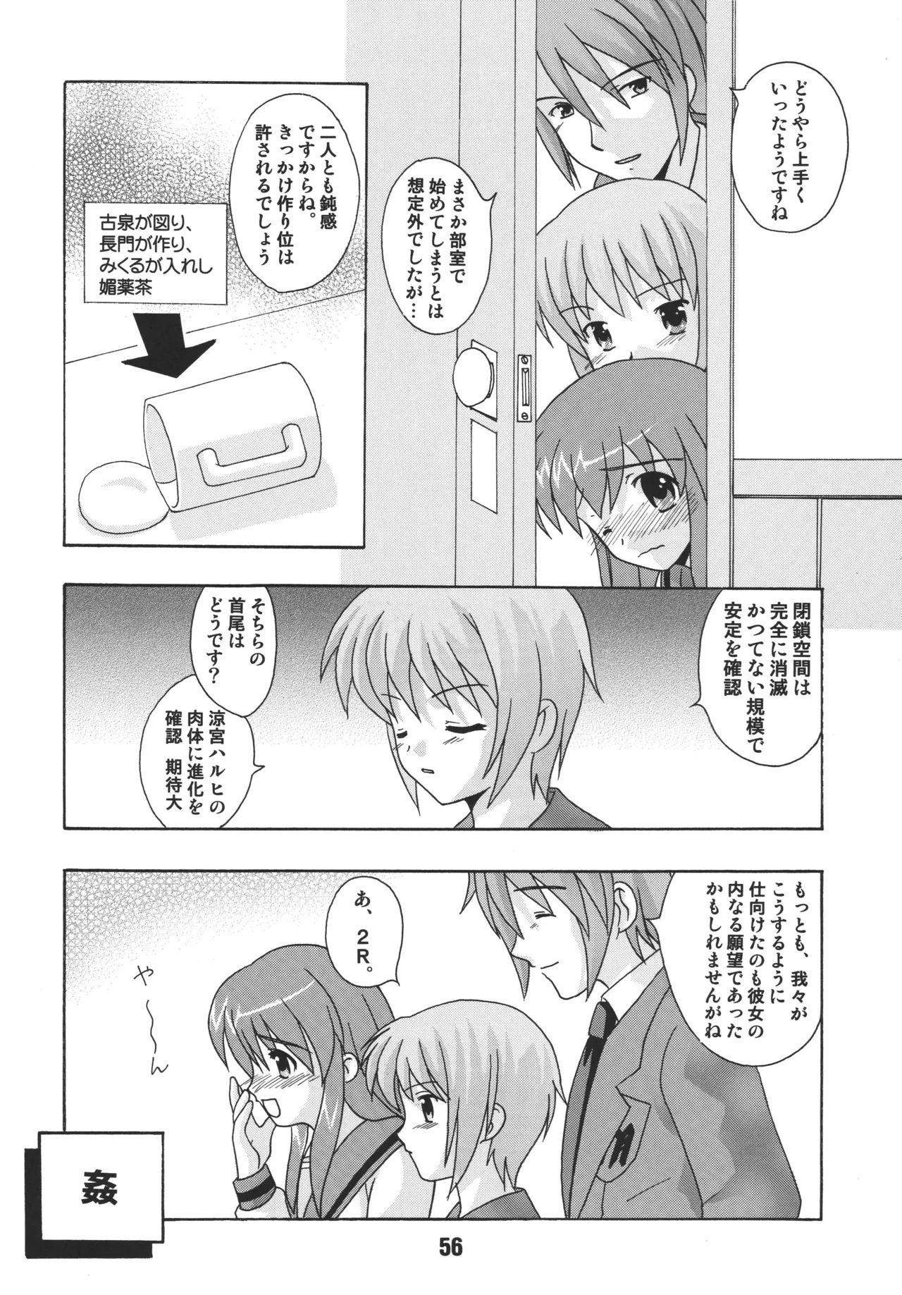 [Shinohara Heavy Industry (Various)]HaruhiX(Suzumiya Haruhi no Yuuutsu) [Digital] Page 55