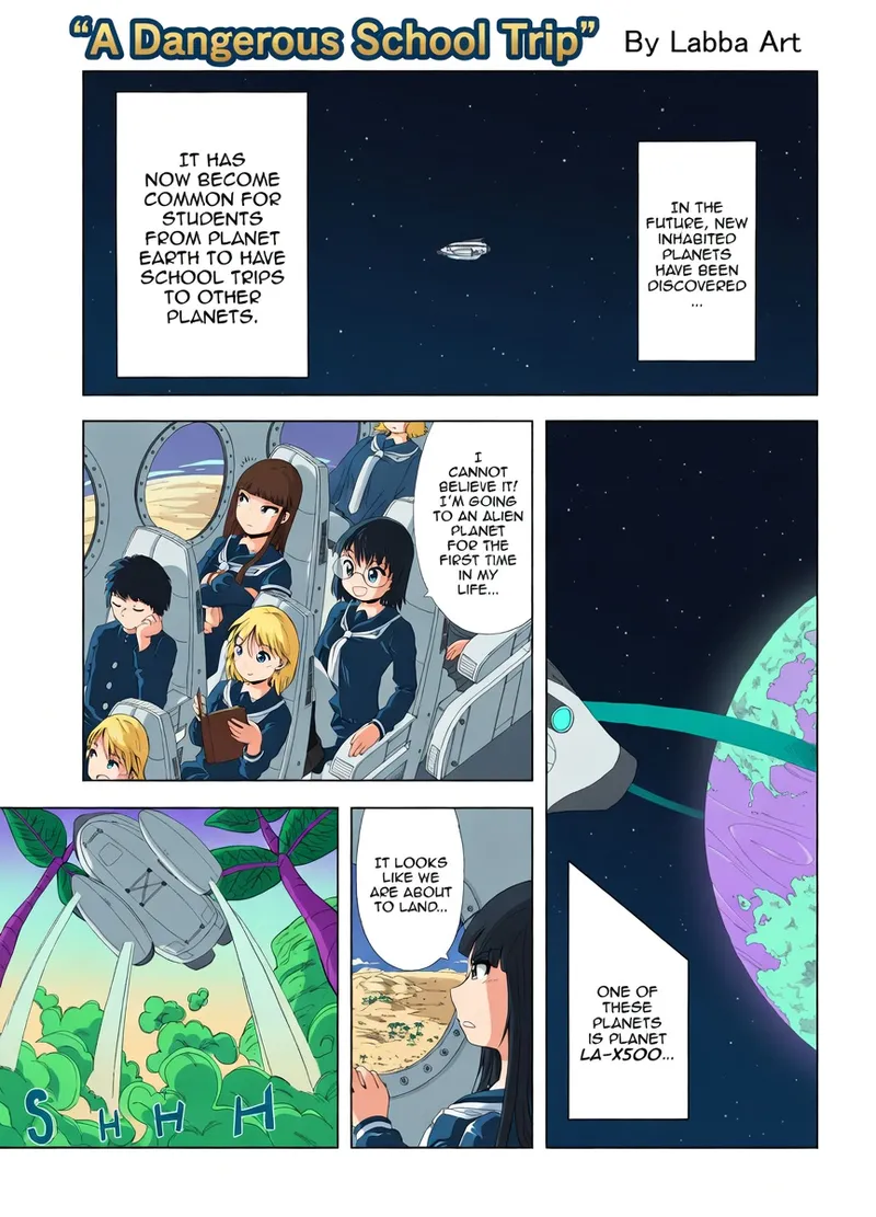 Dangerous Trip by Labba Art - AI Colored Page 1