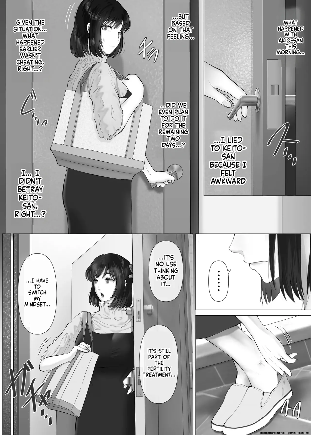 [Mitsumitsu Niku (Hikitogu)]LeveChi na Swapping 3 ~Honrosareru Fuufu Hen~ Page 24