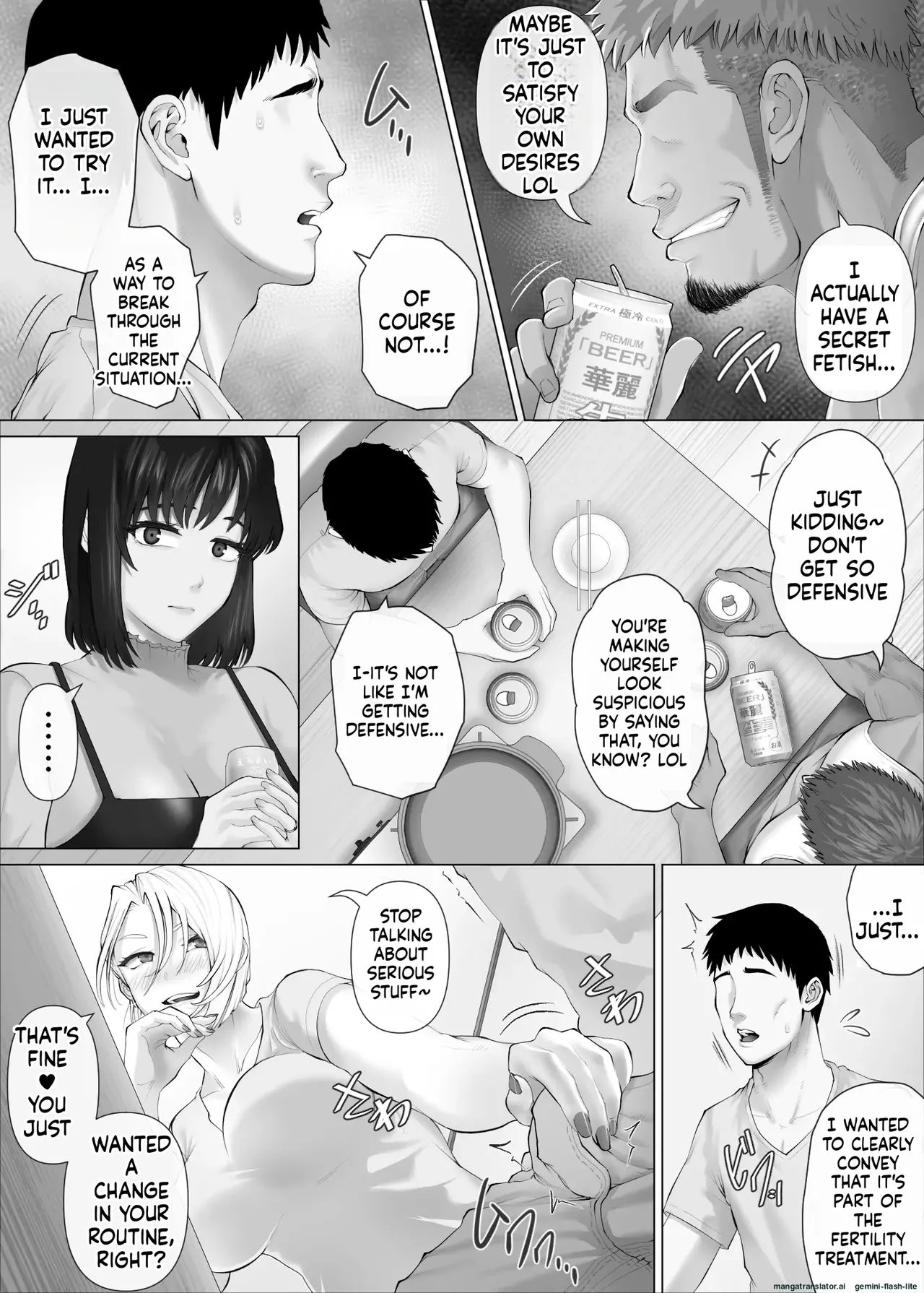 [Mitsumitsu Niku (Hikitogu)]LeveChi na Swapping 3 ~Honrosareru Fuufu Hen~ Page 36