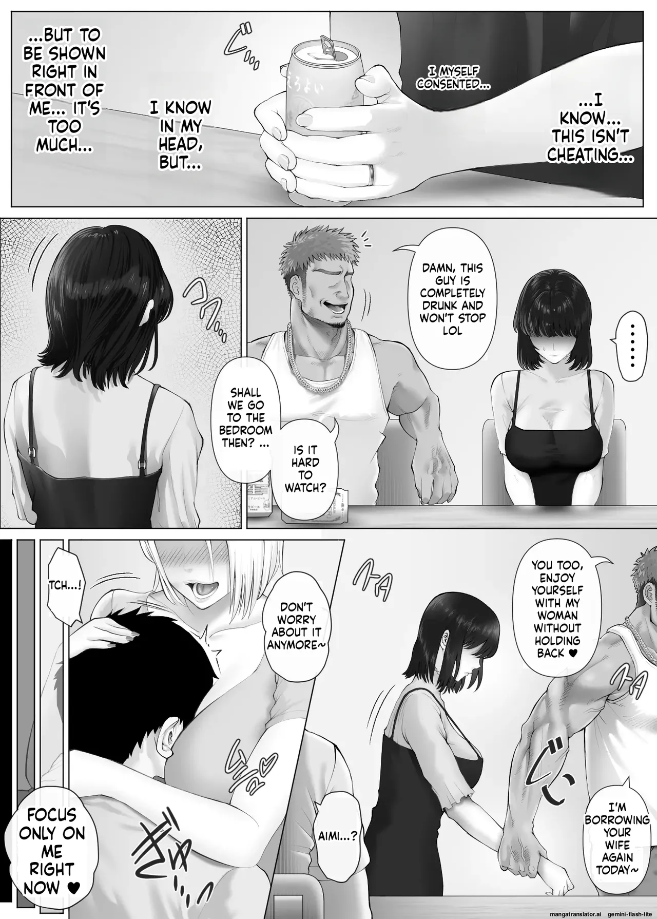 [Mitsumitsu Niku (Hikitogu)]LeveChi na Swapping 3 ~Honrosareru Fuufu Hen~ Page 38