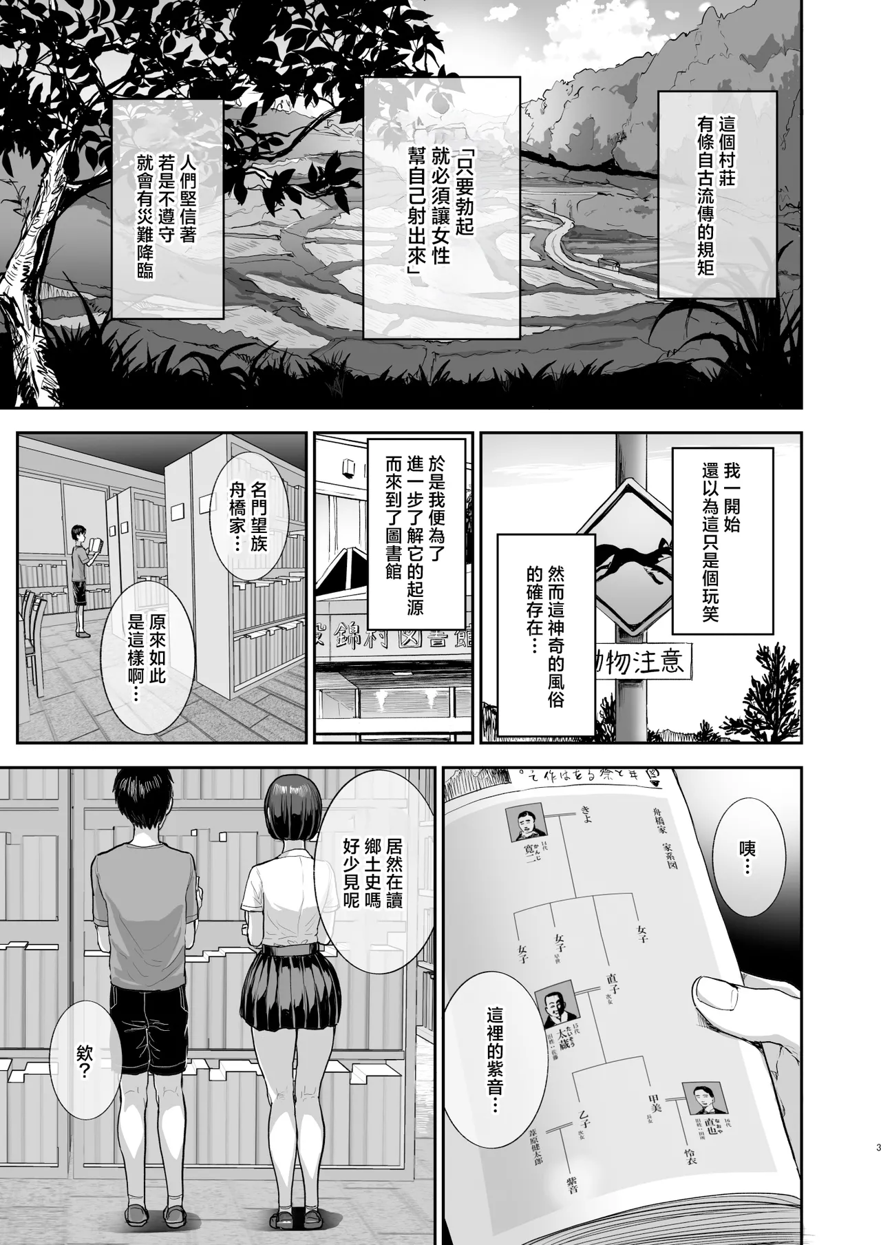 [Nul Neverland (Navier Haruka 2T)]Bokkin Mura ~Bokki Shitara Nuitemorawanai to Ikenai Mura~Dai 2 Wa | 勃禁村 ～只要勃起就必須要擼掉的村子～第2話[Chinese] [Digital] Page 2