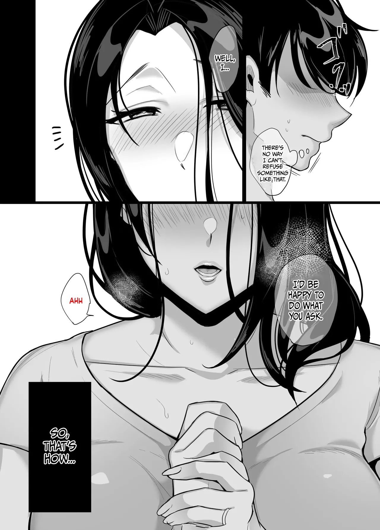 [Botamochi]Kanojo no Haha ni Taberareru ~ Yuuwaku sarete Naisho no Furin Kankei | My girlfriend's mother devours me ~ Seduced into having a secret relationship.[English] Page 54