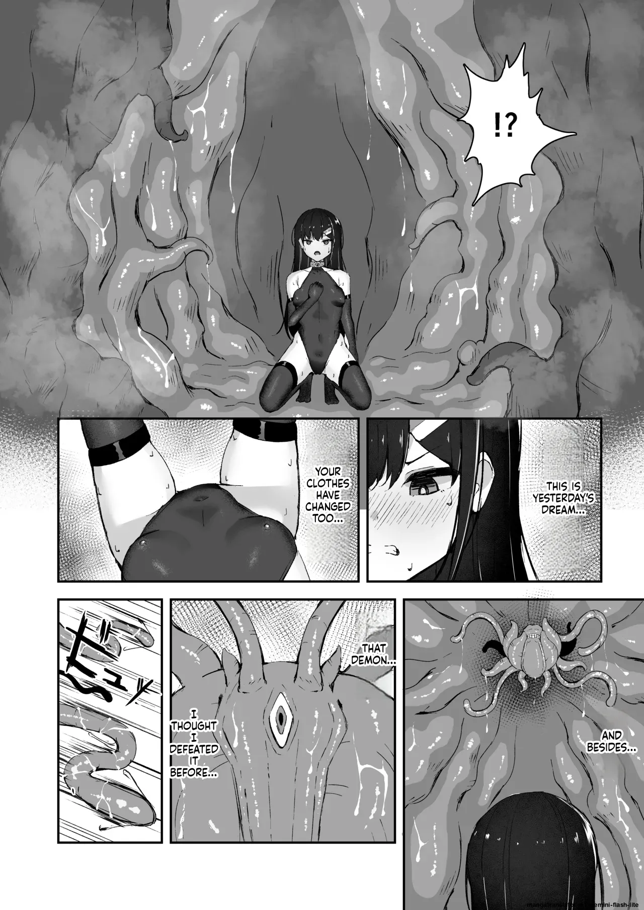 [Tamazushi (Shiratama)]Elite Nouryokusha ga Akumu no Naka de Shokushu ni Haika Sareru Hanashi - A STORY ABOUT AN ELITE PSYCHIC BEING DEFEATED BY TENTACLES IN A NIGHTMARE.[English] [SCANMTL] [Digital] Page 21