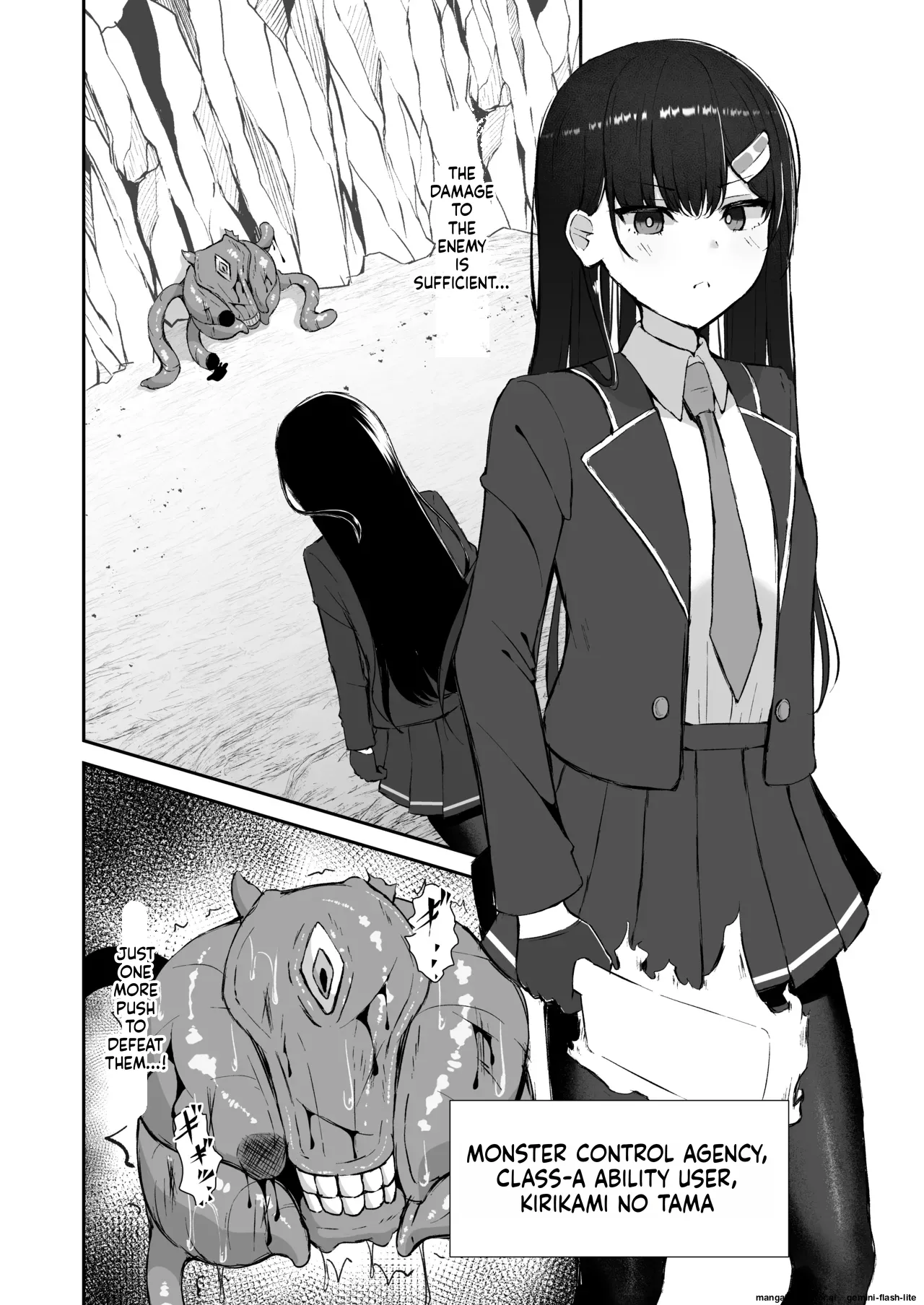 [Tamazushi (Shiratama)]Elite Nouryokusha ga Akumu no Naka de Shokushu ni Haika Sareru Hanashi - A STORY ABOUT AN ELITE PSYCHIC BEING DEFEATED BY TENTACLES IN A NIGHTMARE.[English] [SCANMTL] [Digital] Page 3