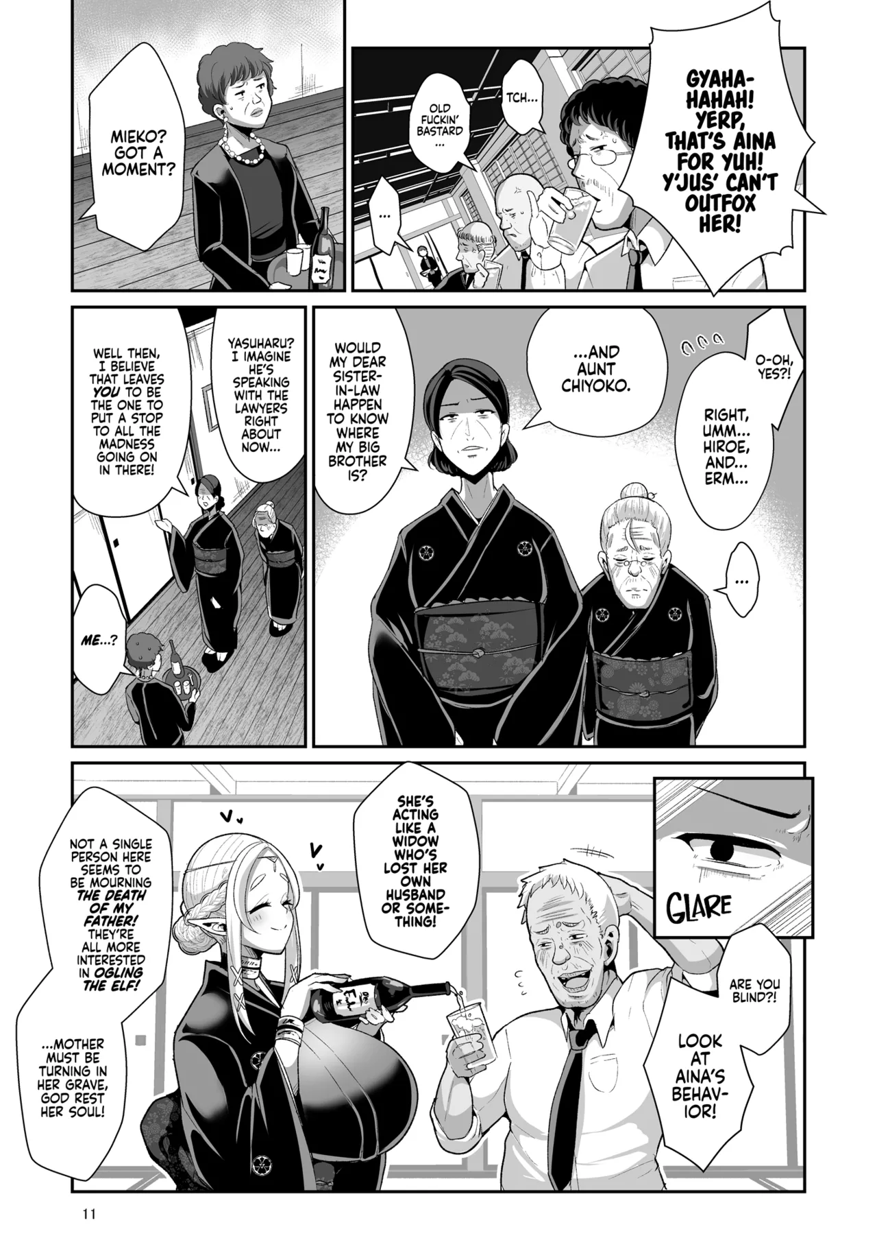 [Shinshunshantonshou (Bukatsu)]H Seidorei Elf no Souzoku Mondai ni Tsuite ~ Sougi-hen | Machinations of an Elven Concubine Part Two: Funeral[English] {2d-market.com} [Decensored] [Digital] Page 13