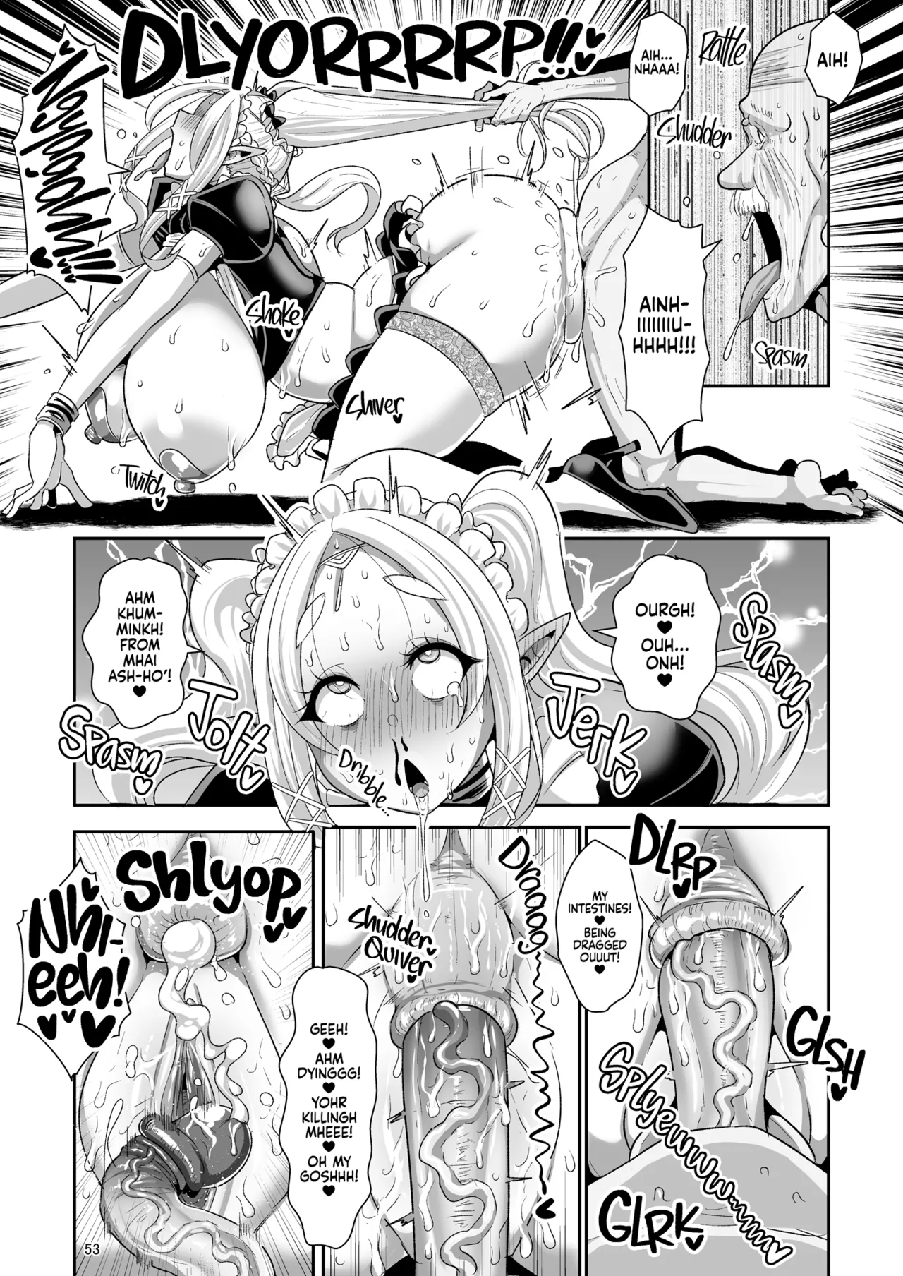 [Shinshunshantonshou (Bukatsu)]H Seidorei Elf no Souzoku Mondai ni Tsuite ~ Sougi-hen | Machinations of an Elven Concubine Part Two: Funeral[English] {2d-market.com} [Decensored] [Digital] Page 55