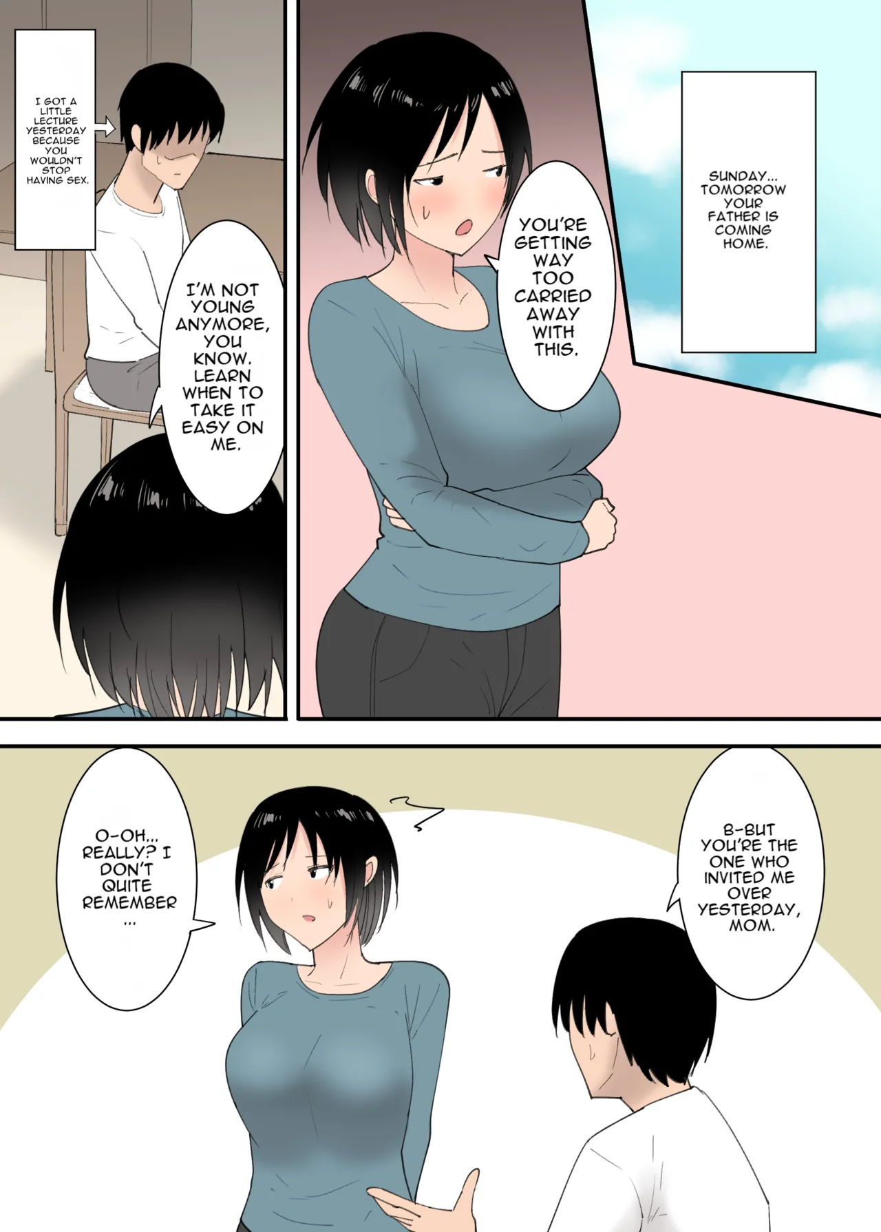 [Templicher]Kaa-san to Sex Shita Mikkakan | Three Days of Sex with My Mom[English] [MTL] Page 59