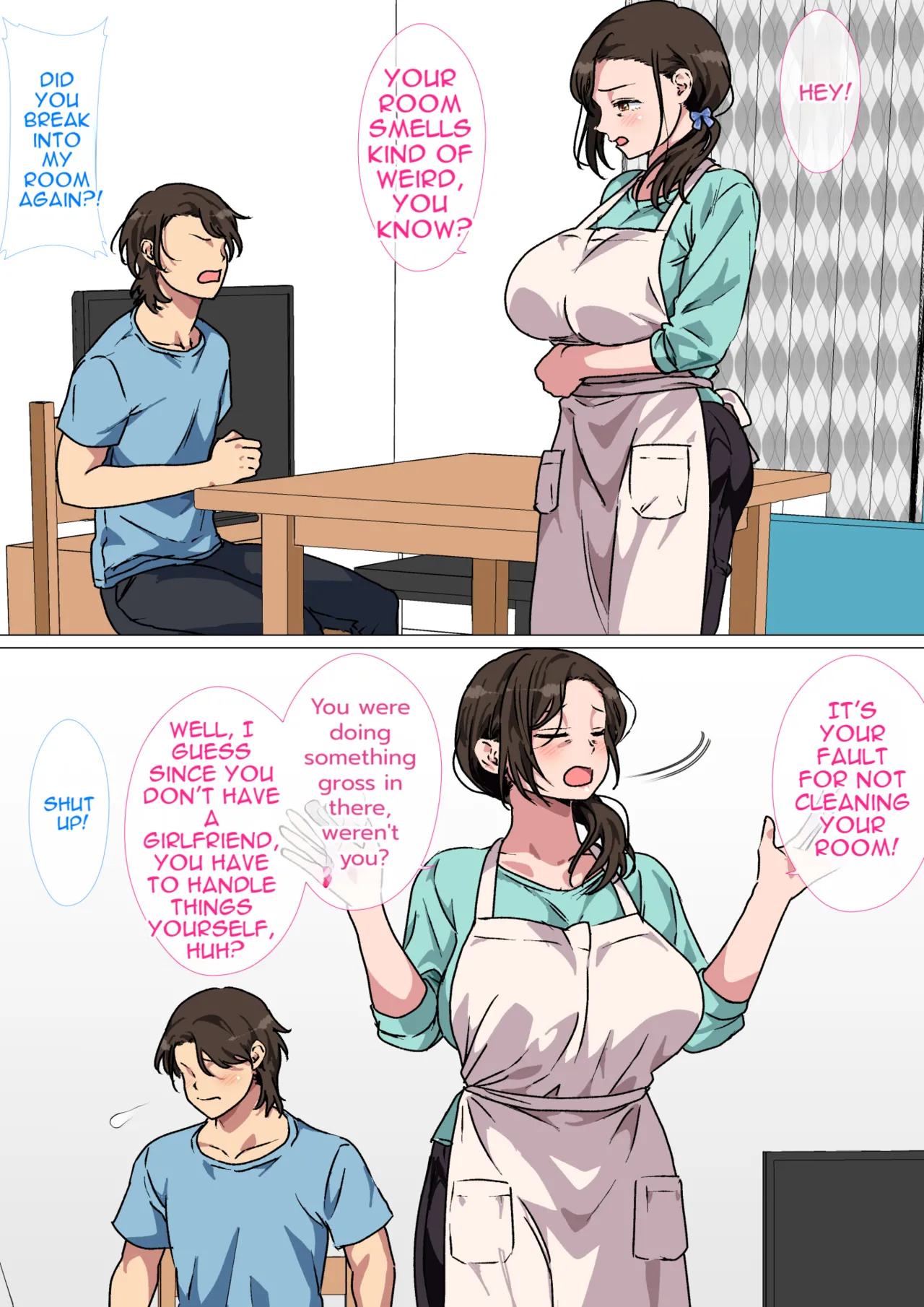 [Circle Spice]Haha ga Ecchi na Chouhatsu Shite Kita node Gaman Dekizu ni Hangeki Shimashita. | My mom started seducing me, so I couldn't hold back and fuck her.[English] [MTL] Page 10
