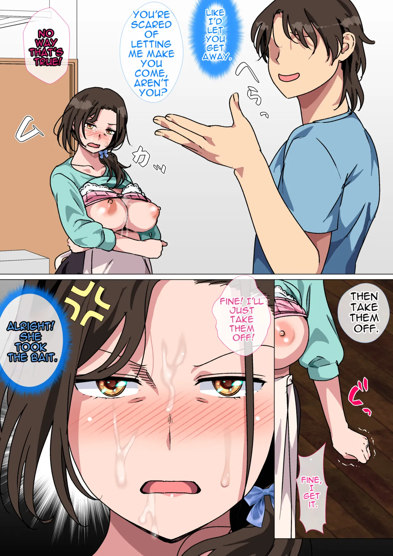[Circle Spice]Haha ga Ecchi na Chouhatsu Shite Kita node Gaman Dekizu ni Hangeki Shimashita. | My mom started seducing me, so I couldn't hold back and fuck her.[English] [MTL] Page 34