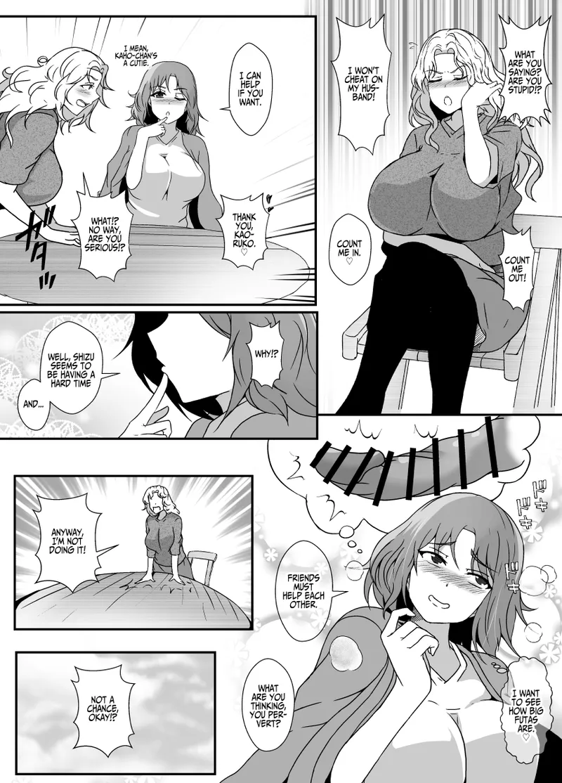 [Lilium Kyouwakoku (Shimakawa)]Musume ga Futanari Zetsurin nanode Mamatomo ni Seishori o Tetsudatte Morau | My Daughter Is An Insatiable Dickchick, So I Asked My Fellow Mother Friends For Some "Help"[English] [Iulius] Page 4