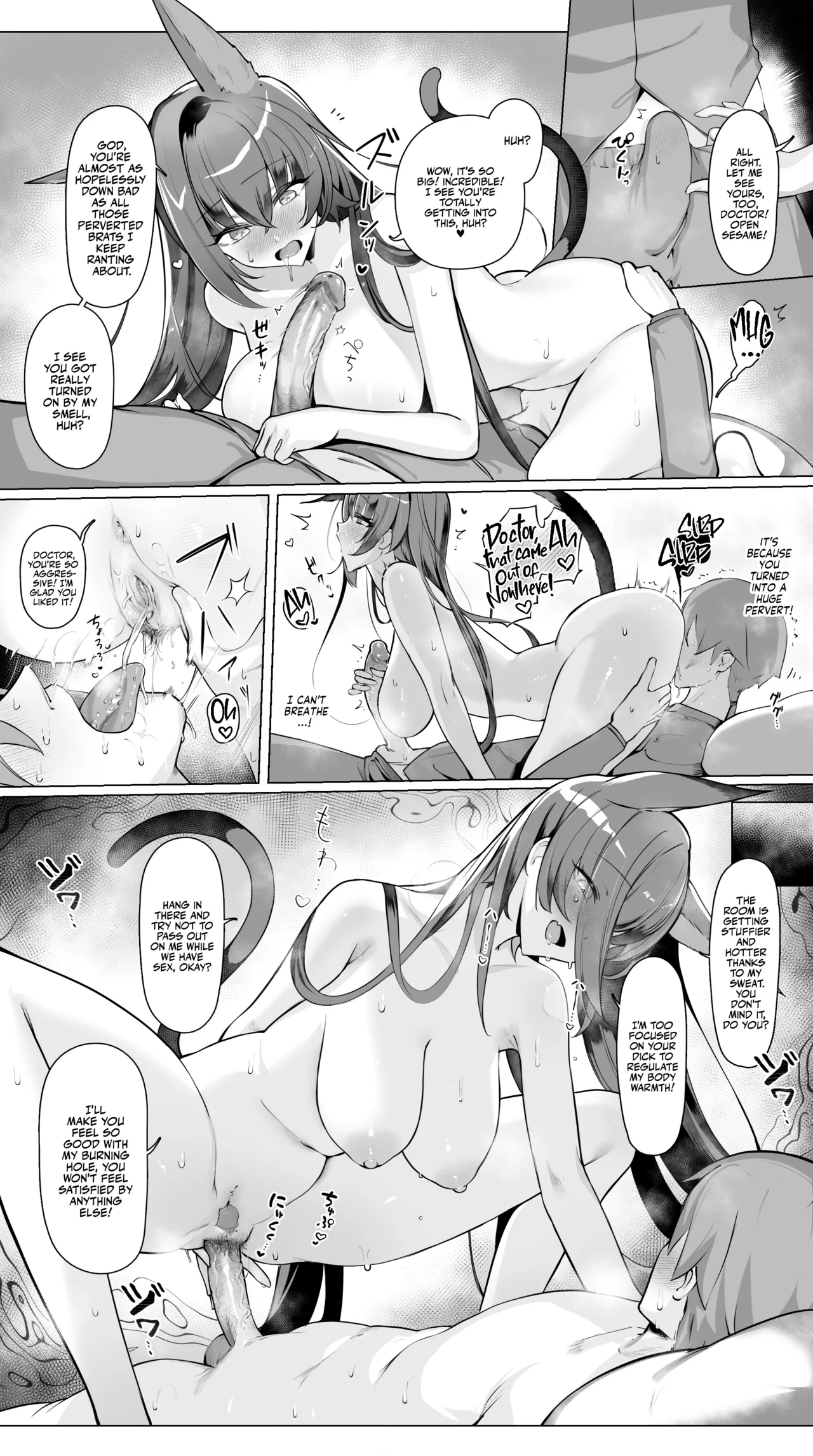 [Neko no Youchuu]Blaze to Sauna Mitai na Sex suru Hanashi(Arknights) [English] [Team Rabu2] [Decensored] Page 5