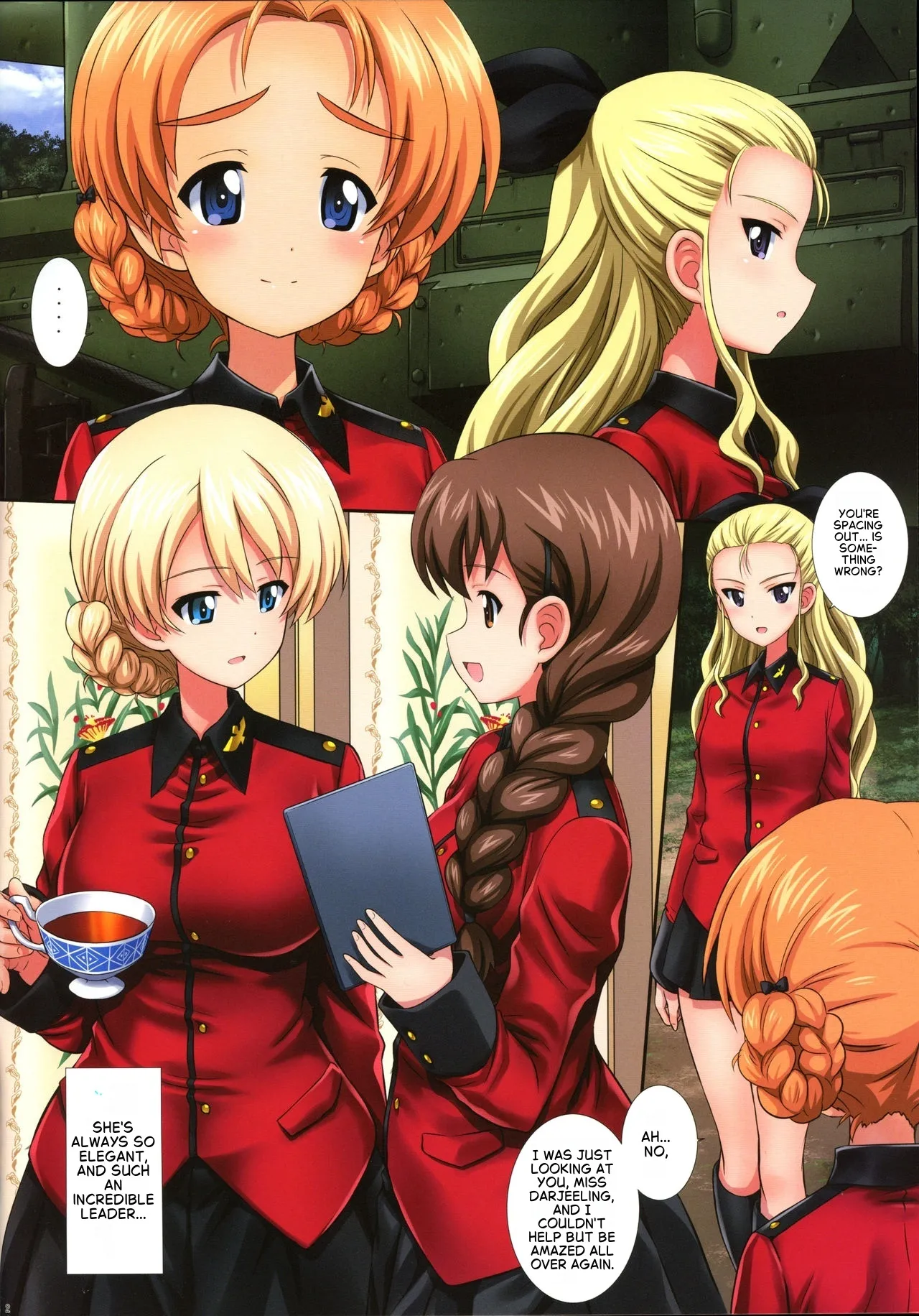 (C97) [Kamogawaya (Kamogawa Tanuki)]Gochuumon wa Koucha desu ka? 3 - Is the order a cup of tea? 3(Girls und Panzer) [English] Page 2