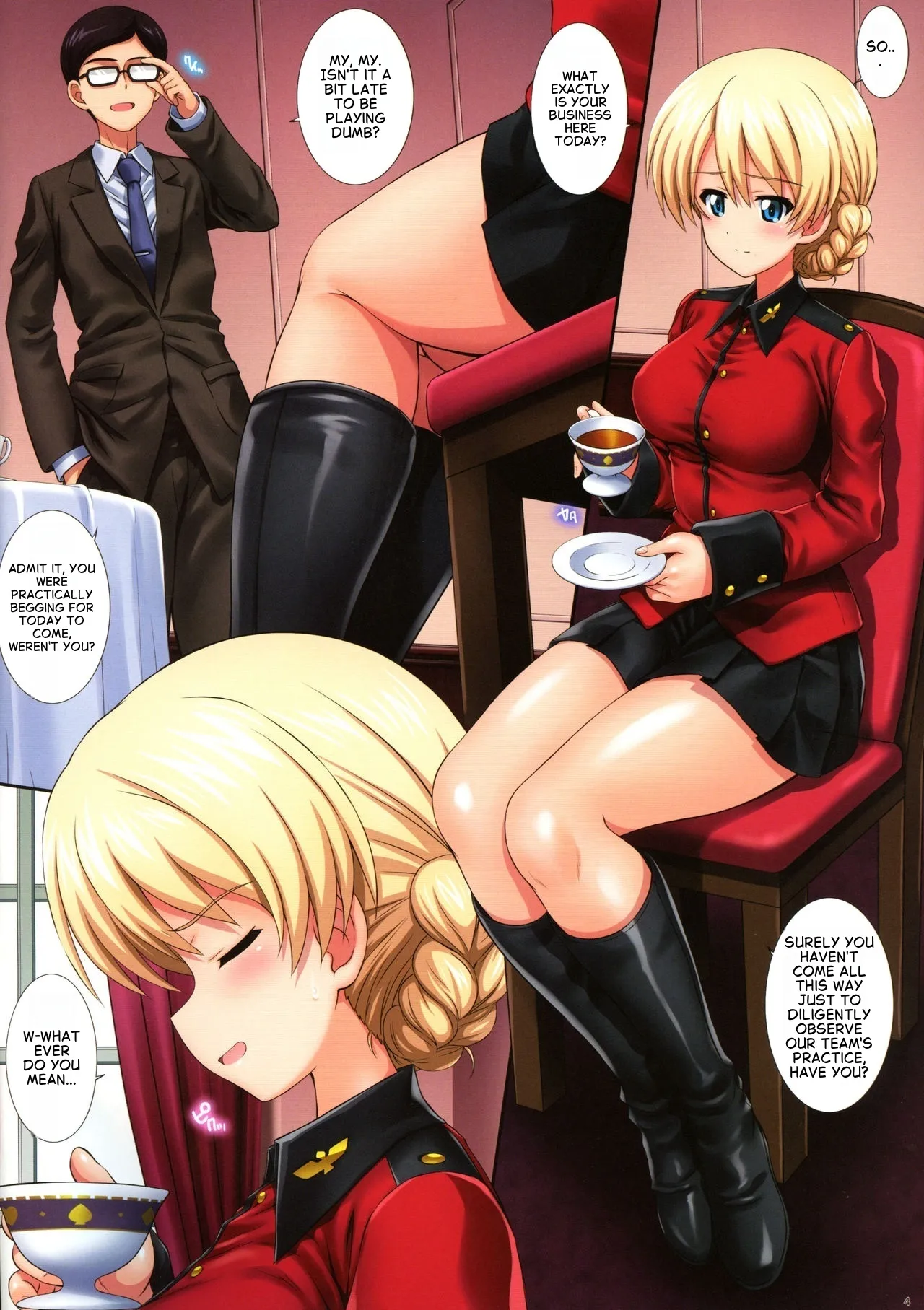 (C97) [Kamogawaya (Kamogawa Tanuki)]Gochuumon wa Koucha desu ka? 3 - Is the order a cup of tea? 3(Girls und Panzer) [English] Page 4