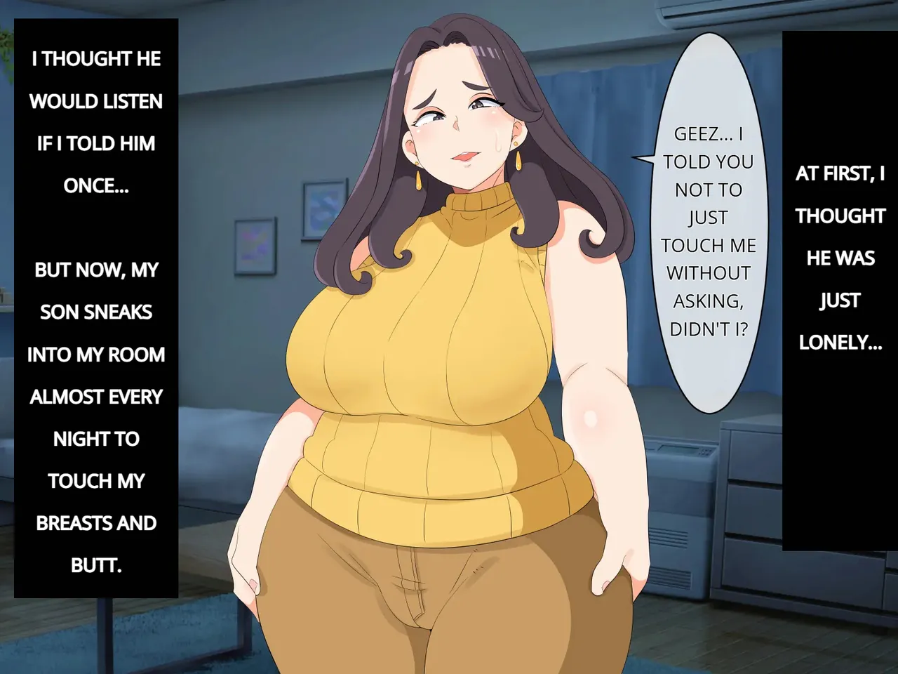 [ Kumazasa ]No way! I, a mother, am the object of my son's sexual desire! Page 9