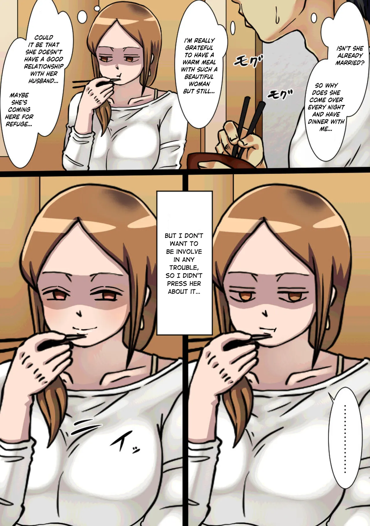 [Kaisendoh (Makuzira)]The Story of the Landlady Taking Advantage of Me While I Was Sleeping and Secretly Having Sex With Me[English] Page 12