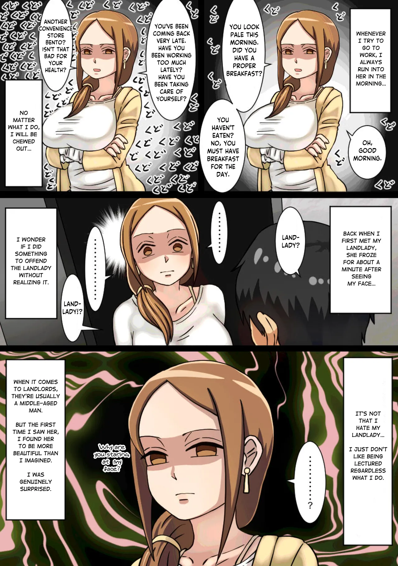[Kaisendoh (Makuzira)]The Story of the Landlady Taking Advantage of Me While I Was Sleeping and Secretly Having Sex With Me[English] Page 7