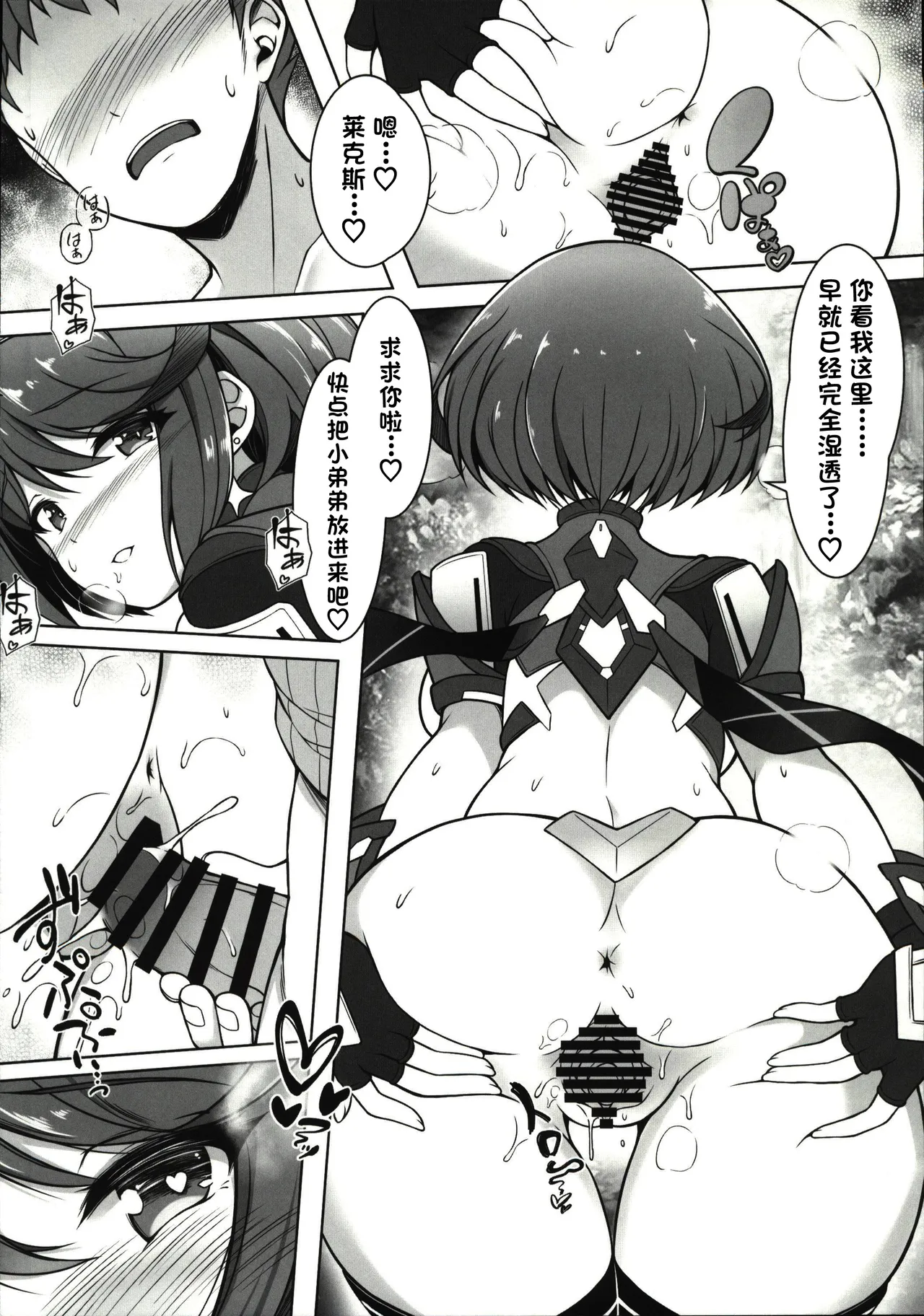 (C107) [TCA Cycle (Gairou)]Homura to Ichinichijuu H Shimakuru Hon(Xenoblade Chronicles 2) [Chinese] [禁漫漢化組] Page 10