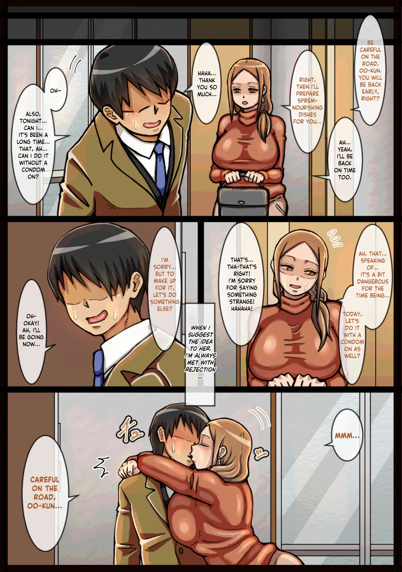 [Kaisendoh (Makuzira)]The Story About Forcibly Ejaculating Into a Reluctant Landlady[English] Page 8