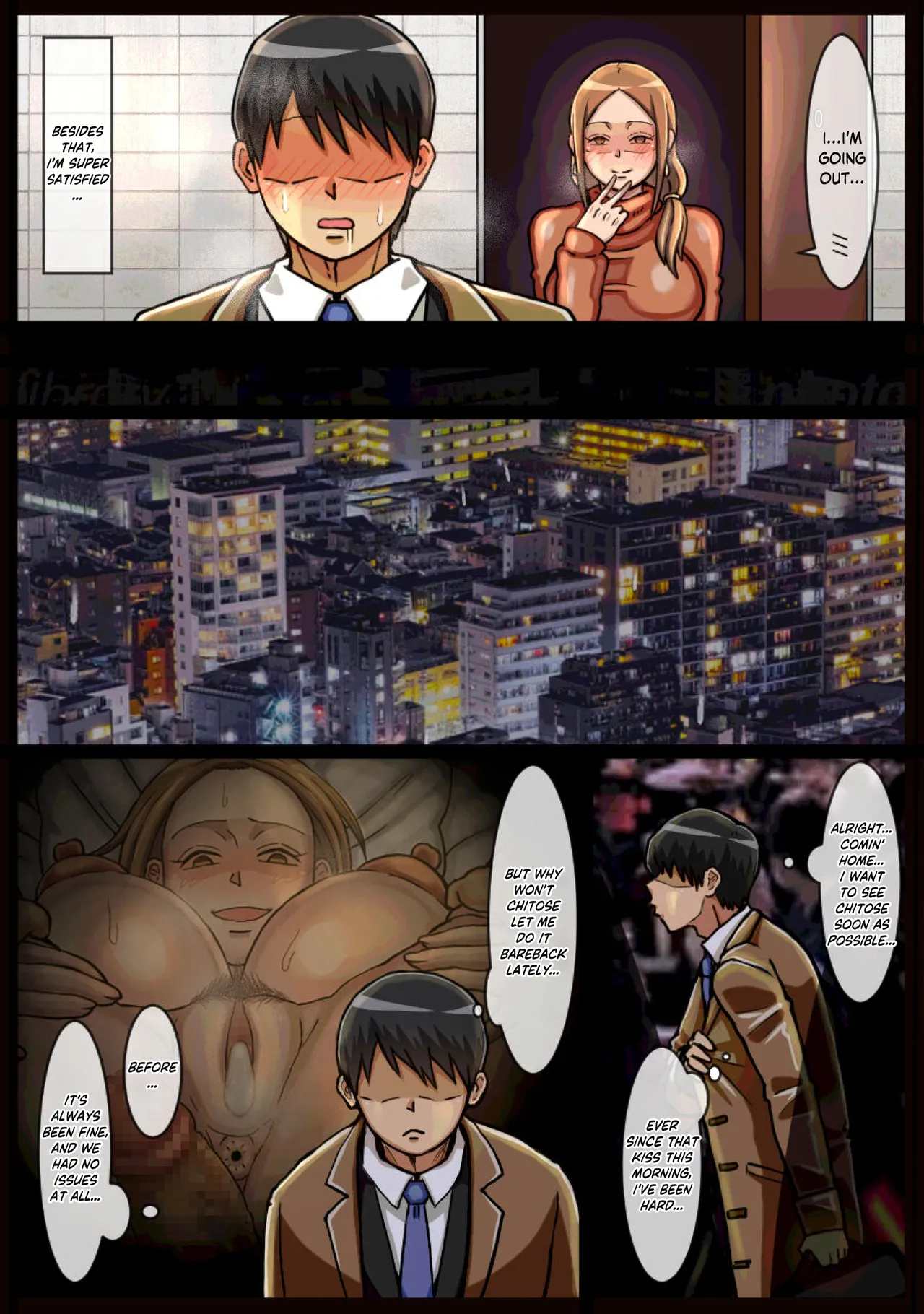 [Kaisendoh (Makuzira)]The Story About Forcibly Ejaculating Into a Reluctant Landlady[English] Page 9