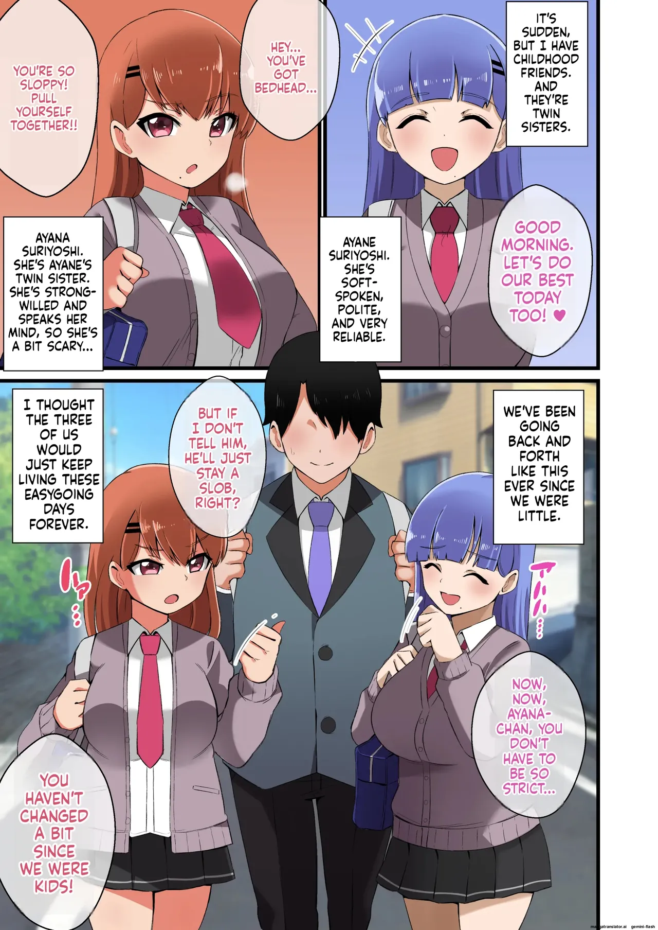 Futago Shimai Kara Kokuhaku Saretakedo Kimerarenaikara Paizuri de Erabu Koto ni Shita Hanashi Page 3