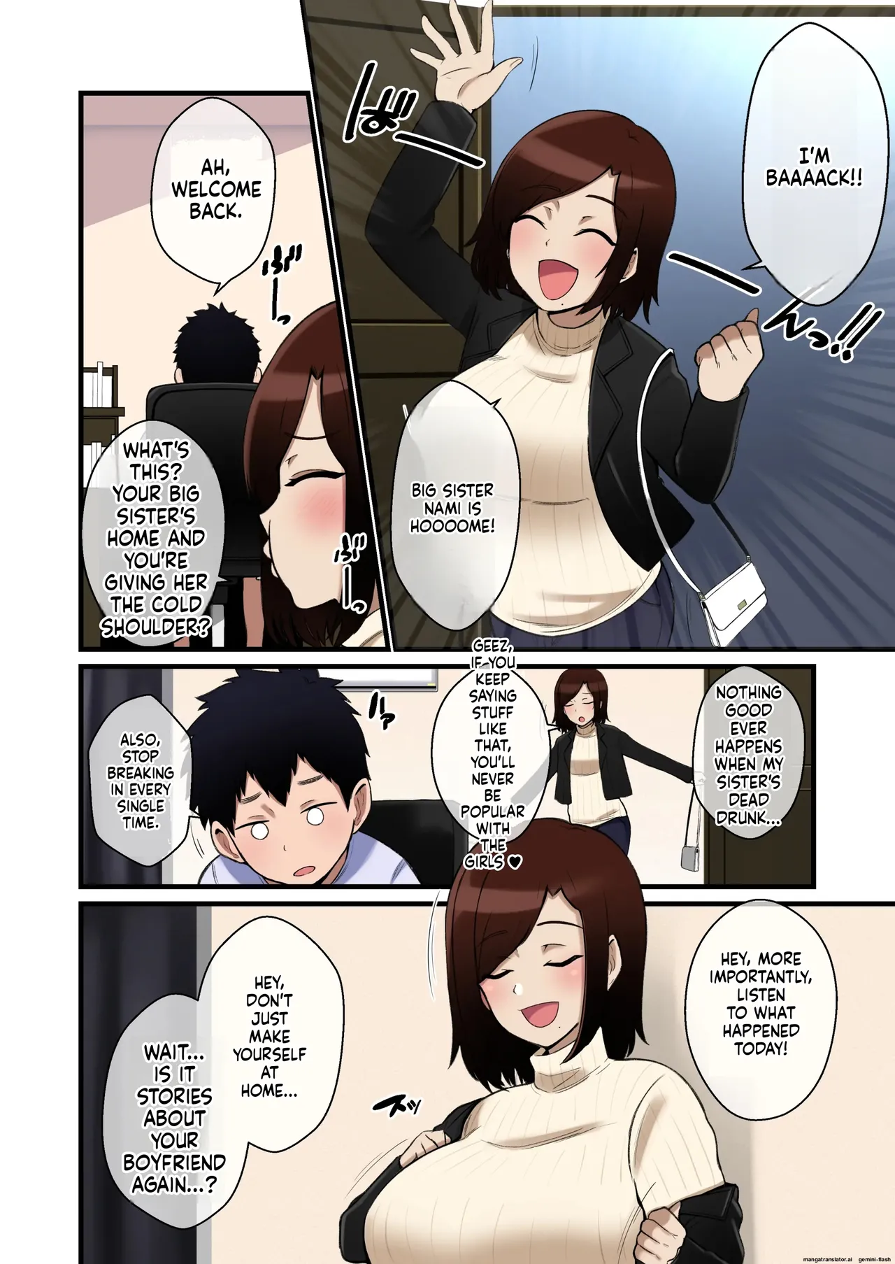 Paizuri Hokoku o Shitekuru Ane Page 3