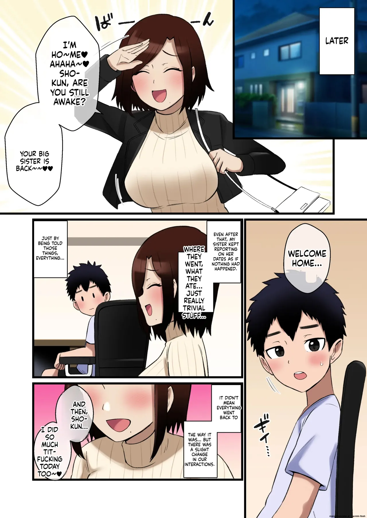 Paizuri Hokoku o Shitekuru Ane Page 35