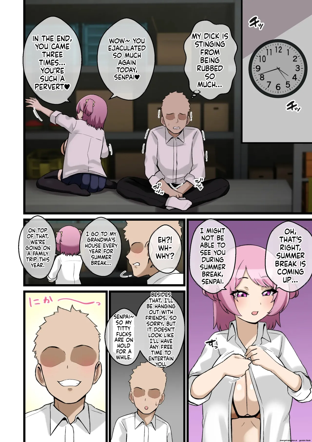 Paizuri Kowai ~Namaiki Kouhai Kanojo ni Paizuri de Shiboritorareru Hanashi~ Page 17