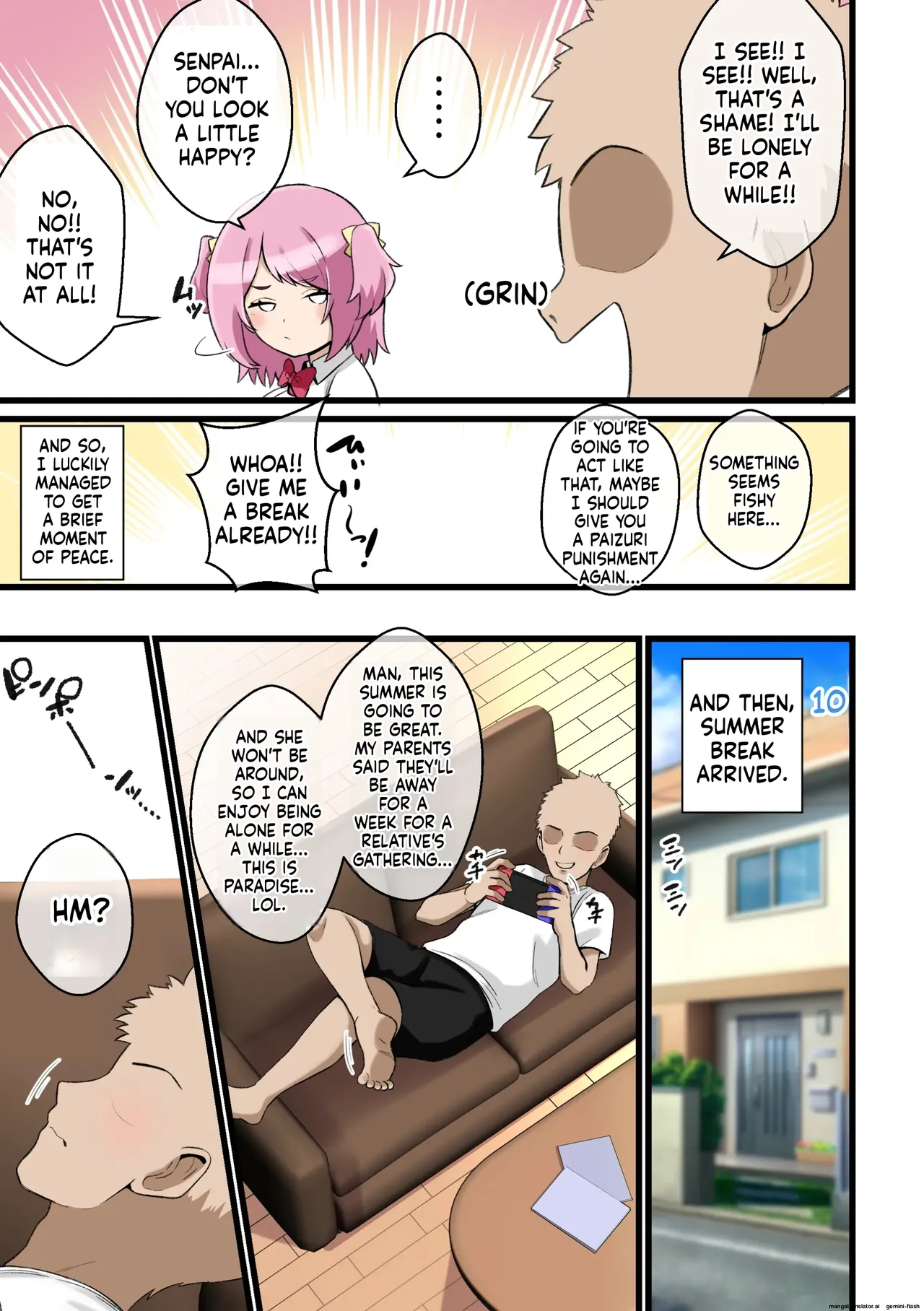 Paizuri Kowai ~Namaiki Kouhai Kanojo ni Paizuri de Shiboritorareru Hanashi~ Page 18