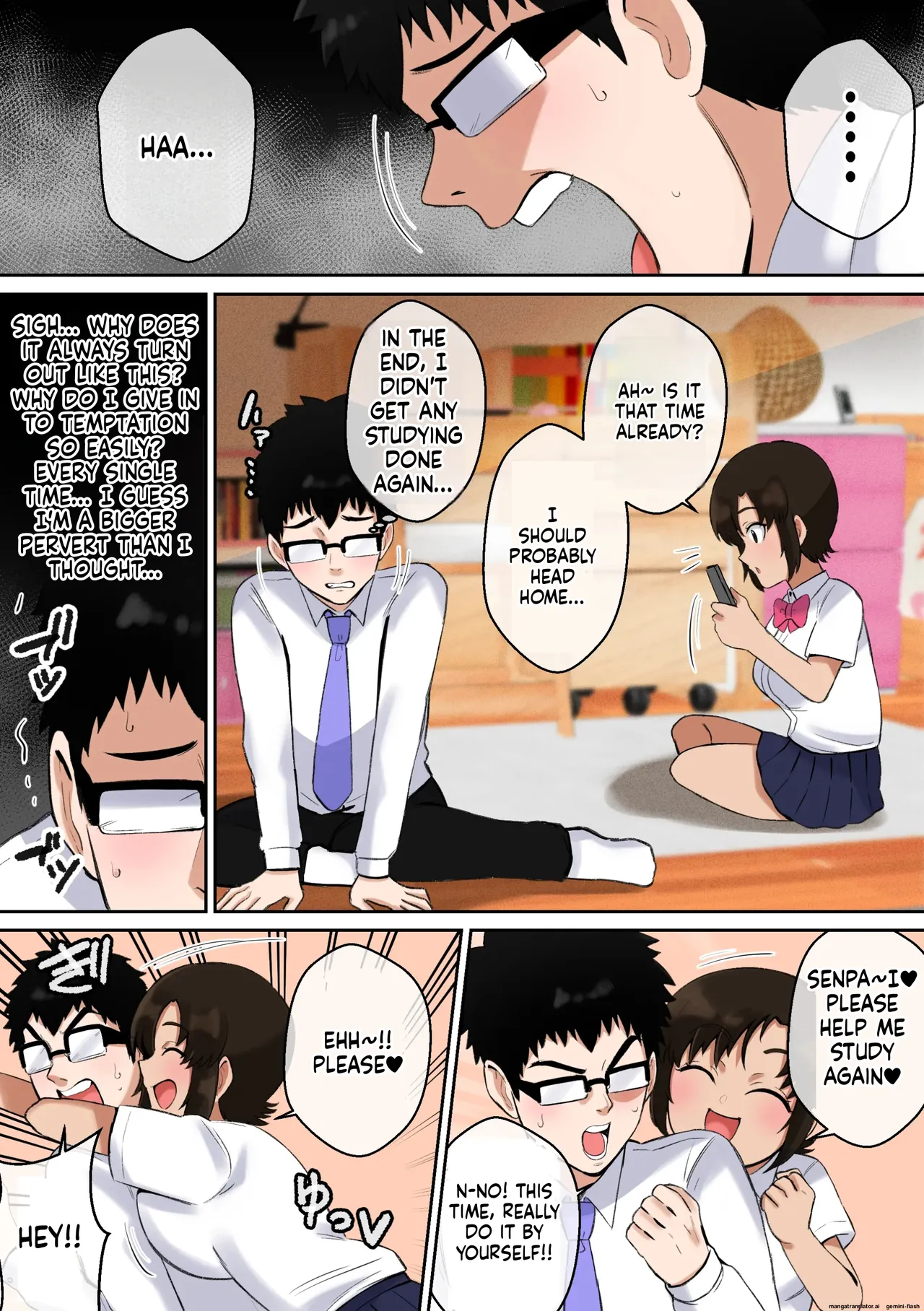 Namaiki Aho Kouhai no Paizuri no Mae de wa Baka ni Naru Boku Page 28