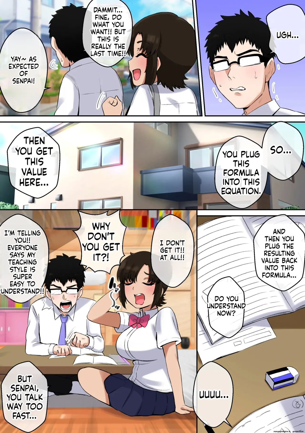 Namaiki Aho Kouhai no Paizuri no Mae de wa Baka ni Naru Boku Page 5