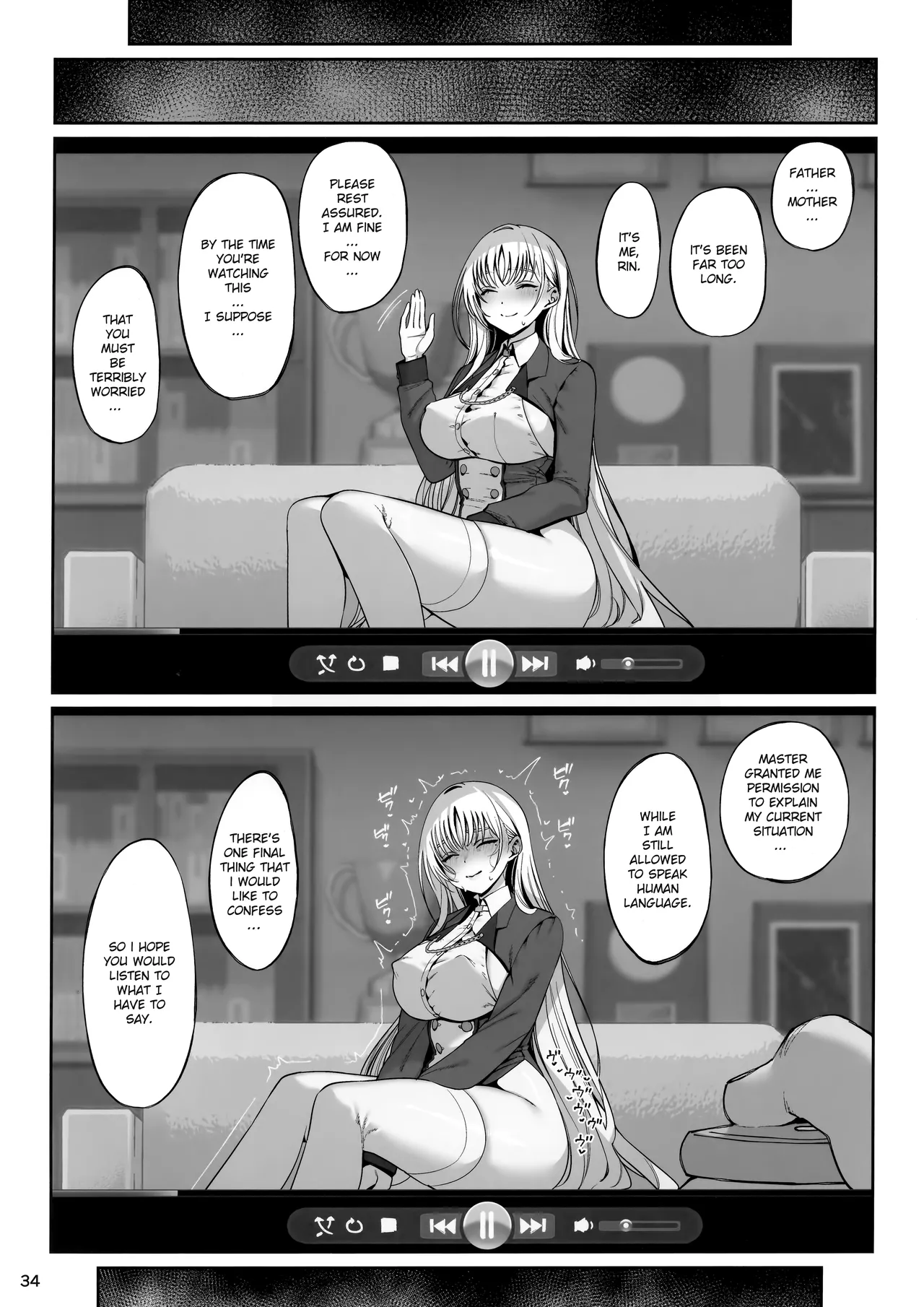 (C105) [Ranshi to Kimi to. (santa)]Taisetsu ni Ningen Toshite Sodate te Itadaita no ni Onaho de Gomennasai Junbigou | Despite Being Diligently Raised as a Human, Apologies, But I've Become An Onahole[English] Page 35